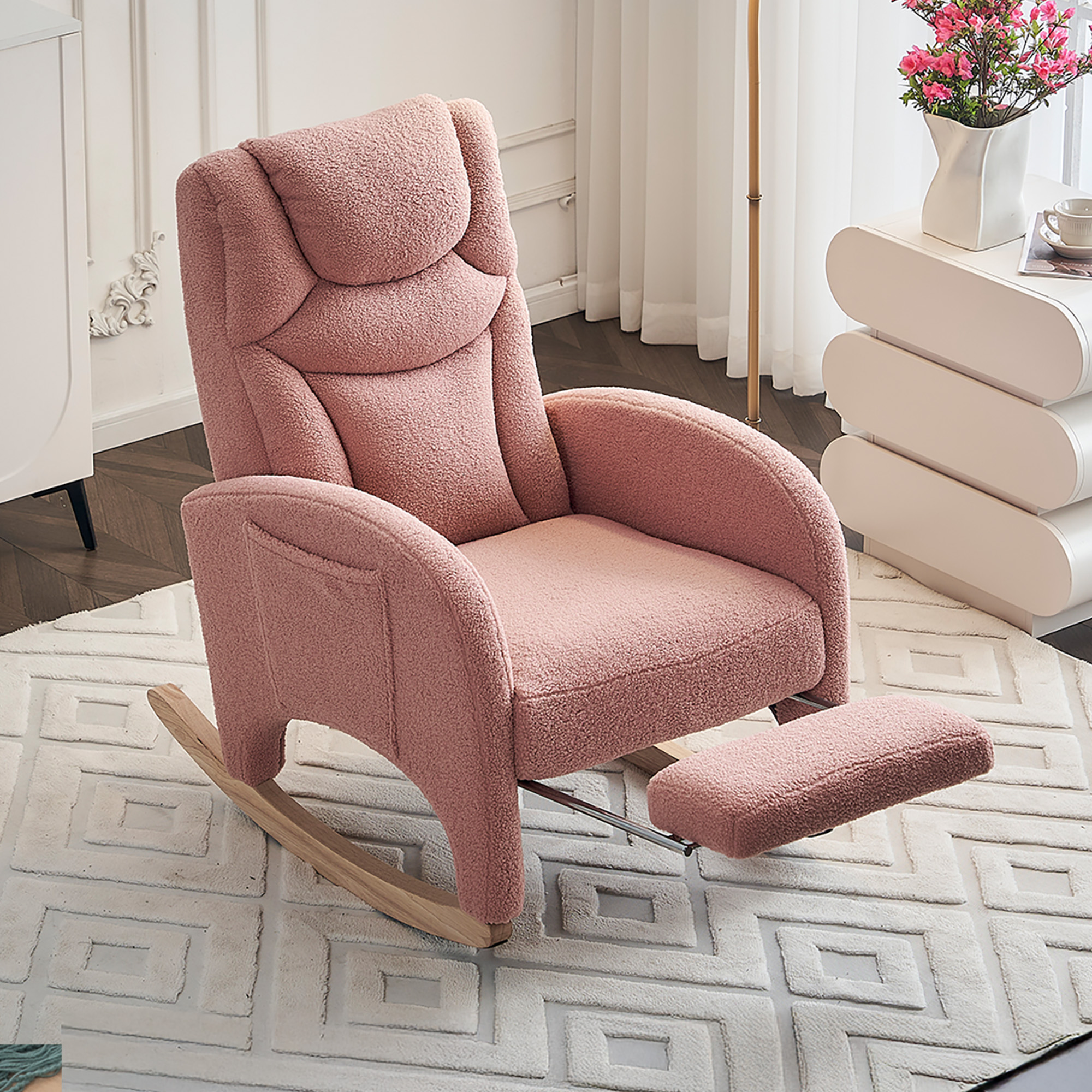 Détail du fauteuil à bascule