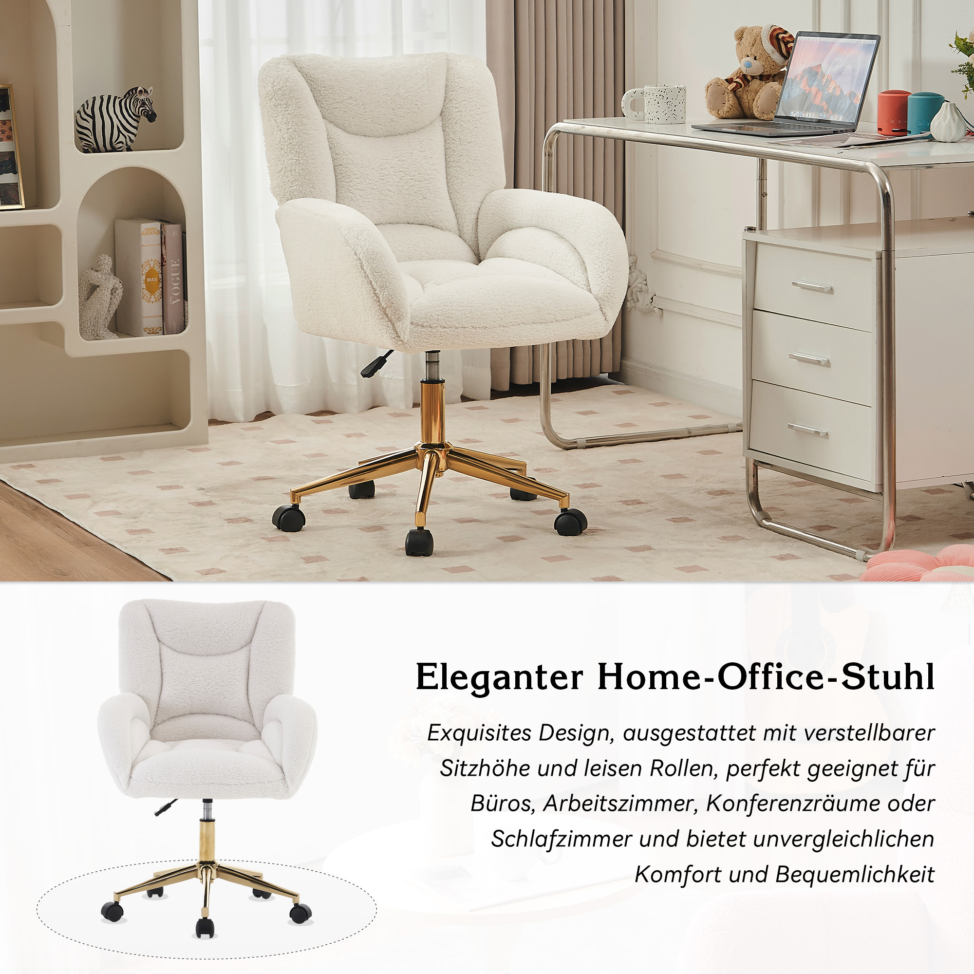 Détail du fauteuil de bureau