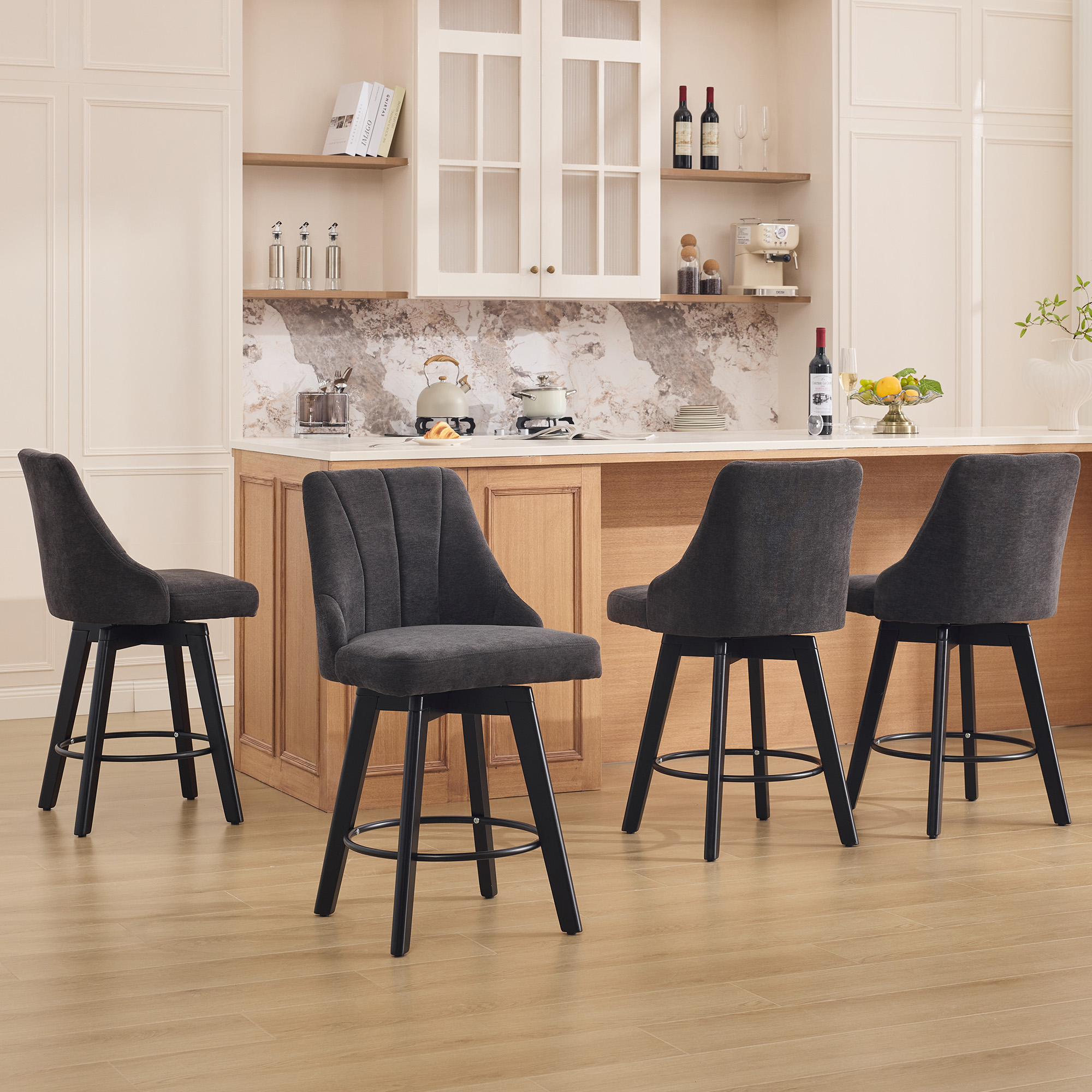 Vue principale du tabouret de bar
