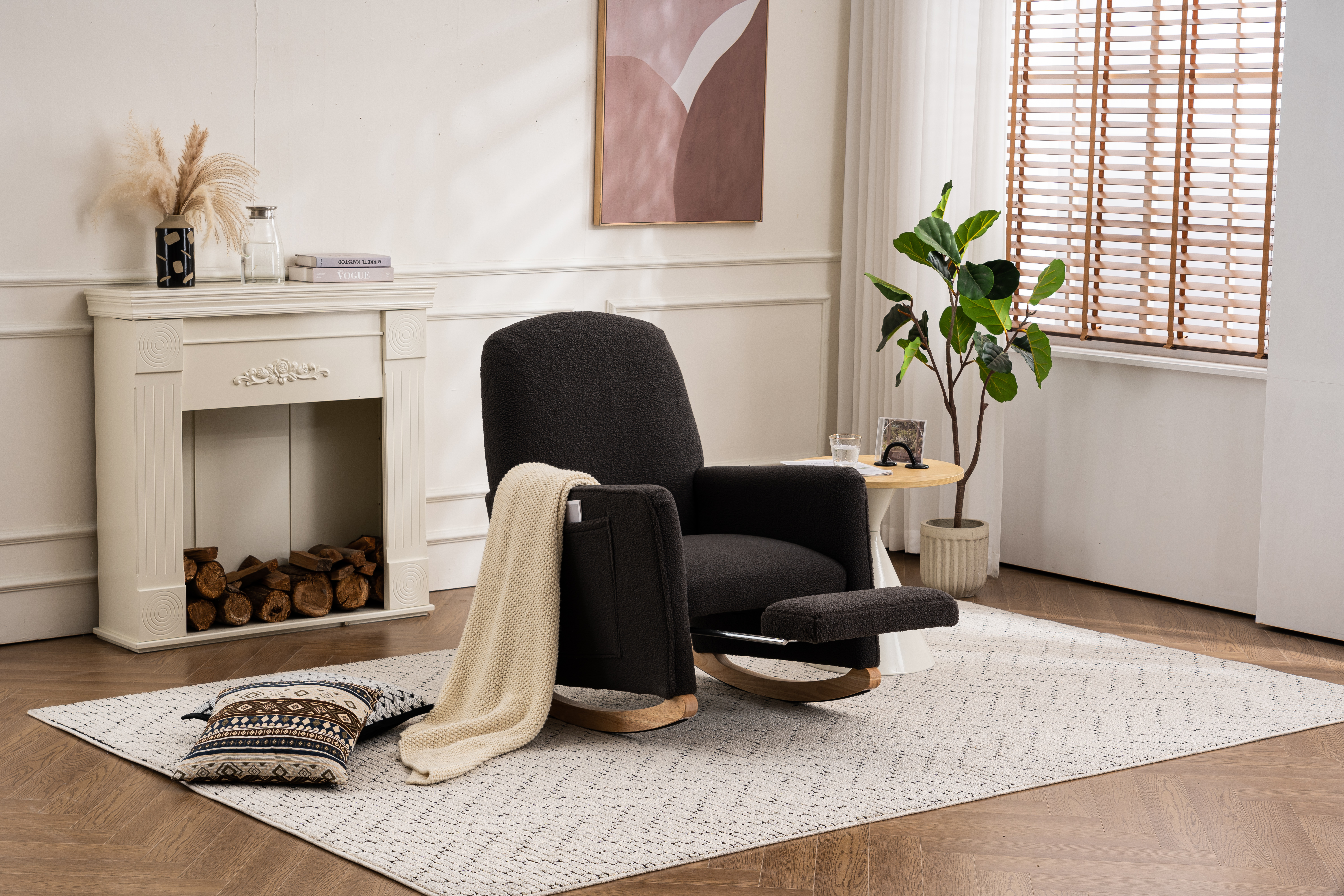 Détail du fauteuil à bascule