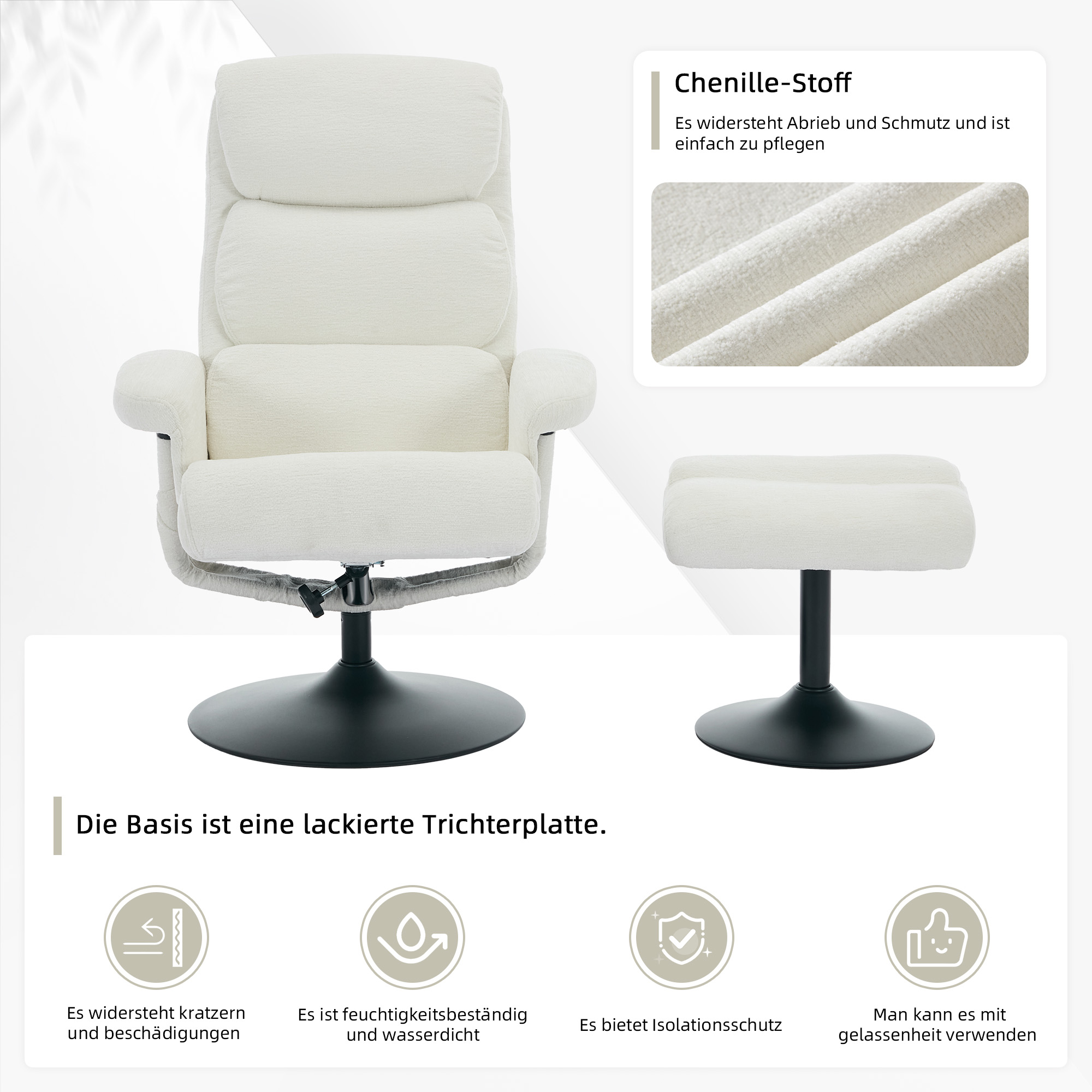 Détail du fauteuil relax
