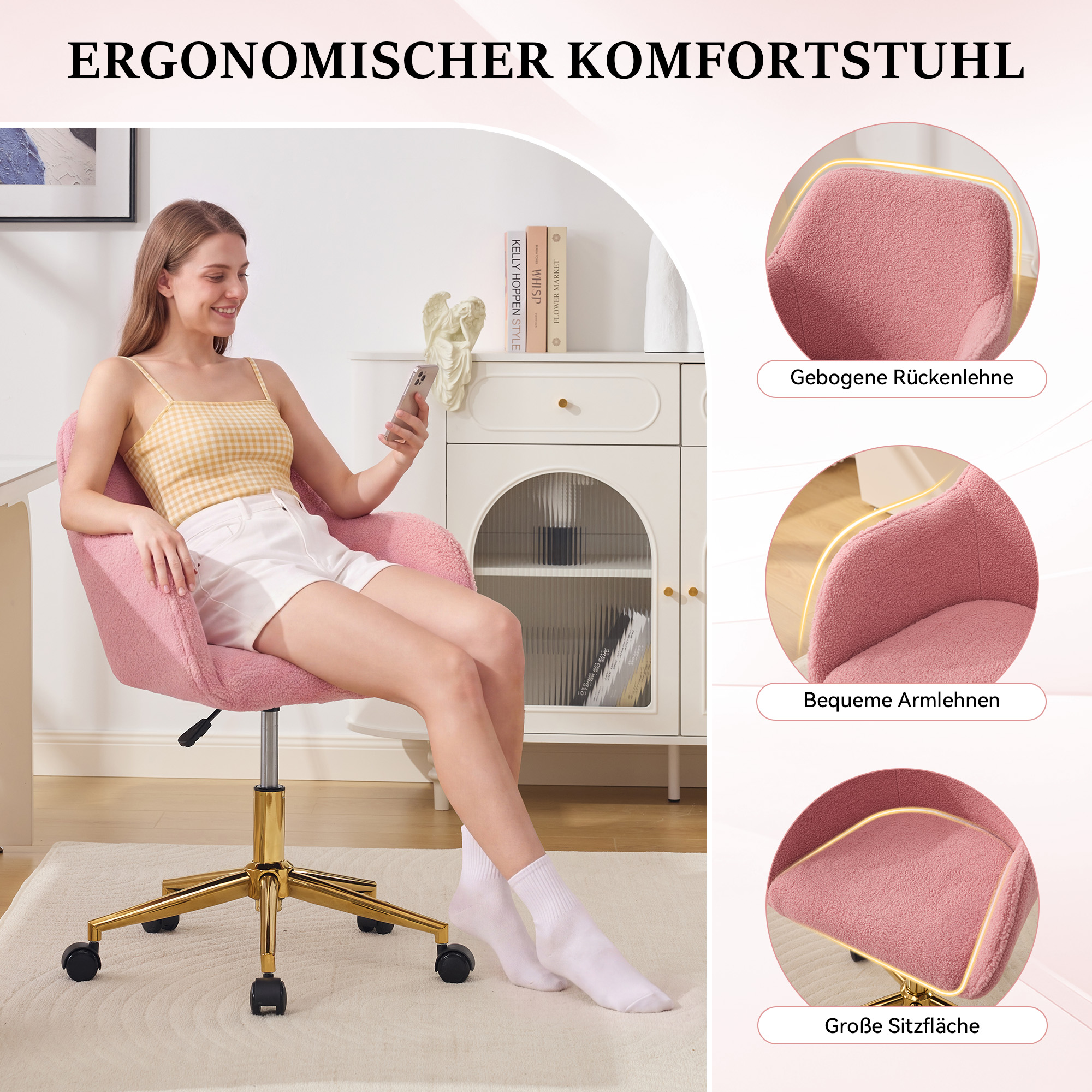 Détail du fauteuil de bureau