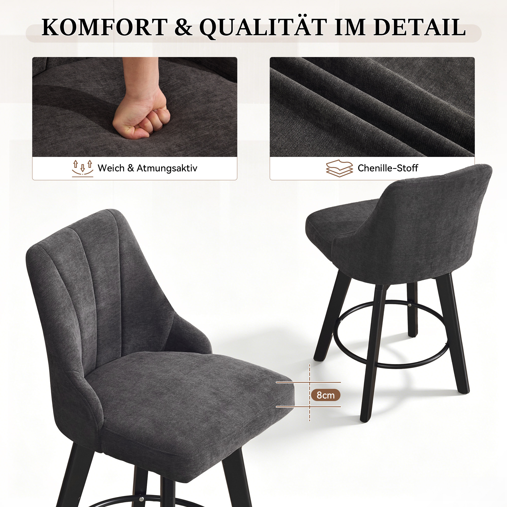 Présentation du tabouret de bar