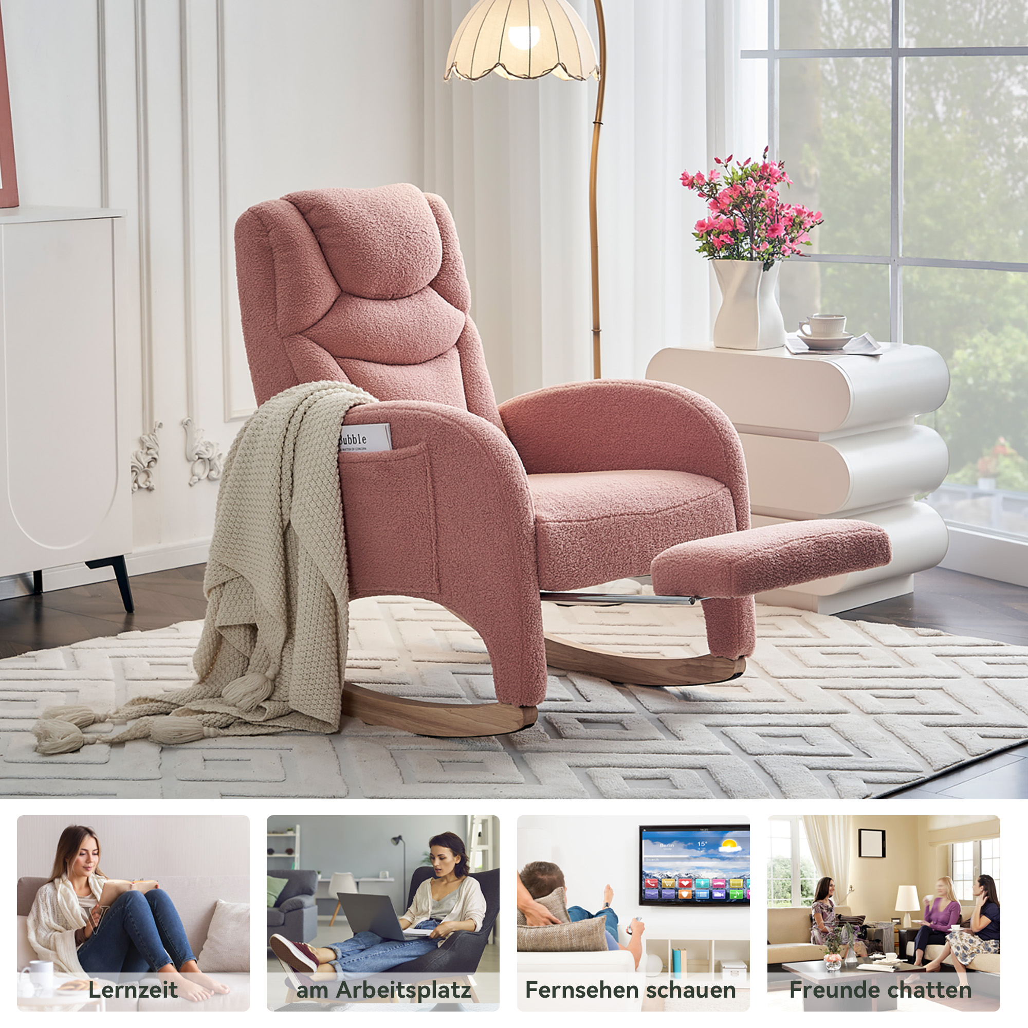 Détail du fauteuil à bascule