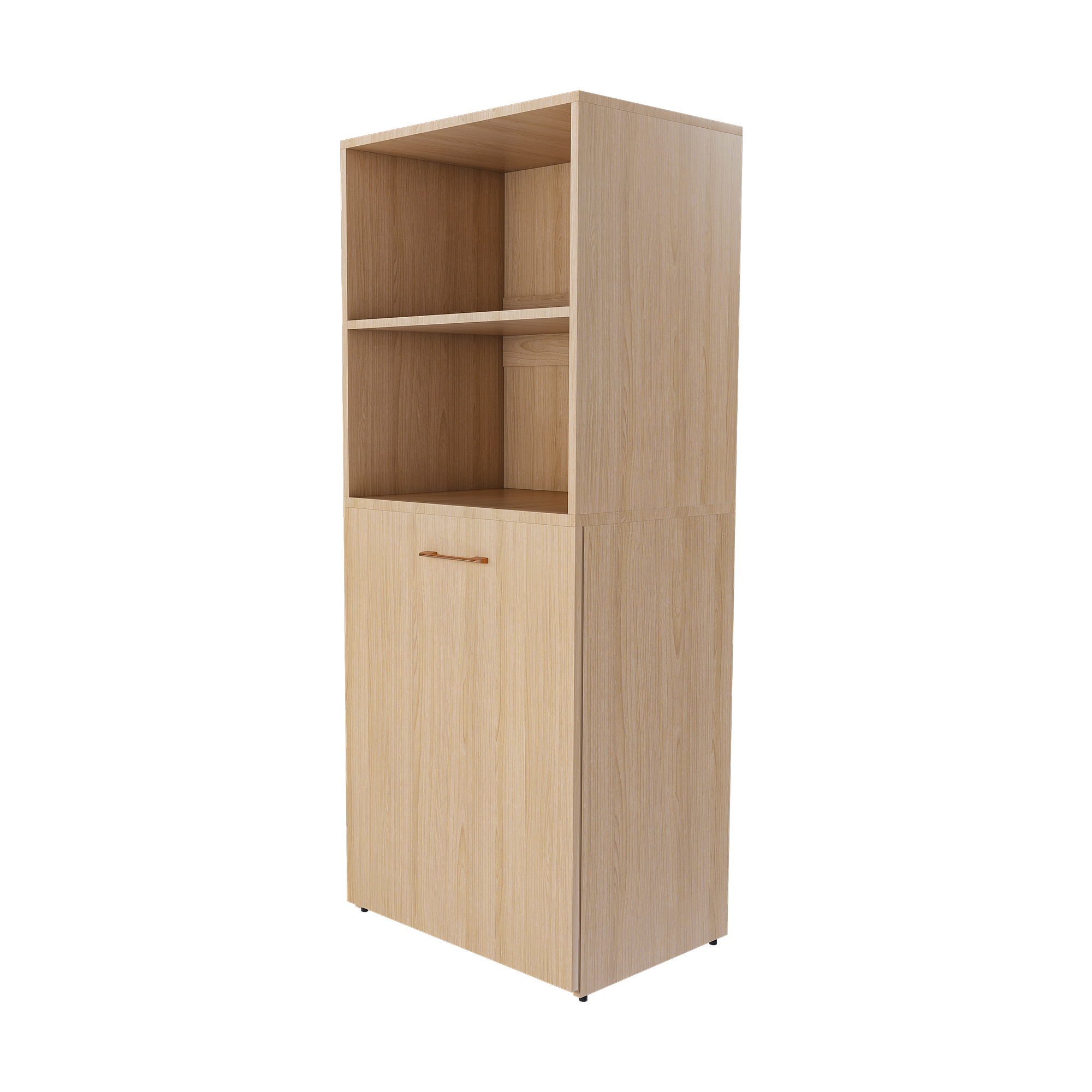 Bureau armoire convertible 2-en-1, se transforme d'armoire de rangement en bureau spacieux, étagères ouvertes + placard fermé, étagères réglables 5 hauteurs, pour petit appartement, gain de place, pour livres et fournitures - image 8