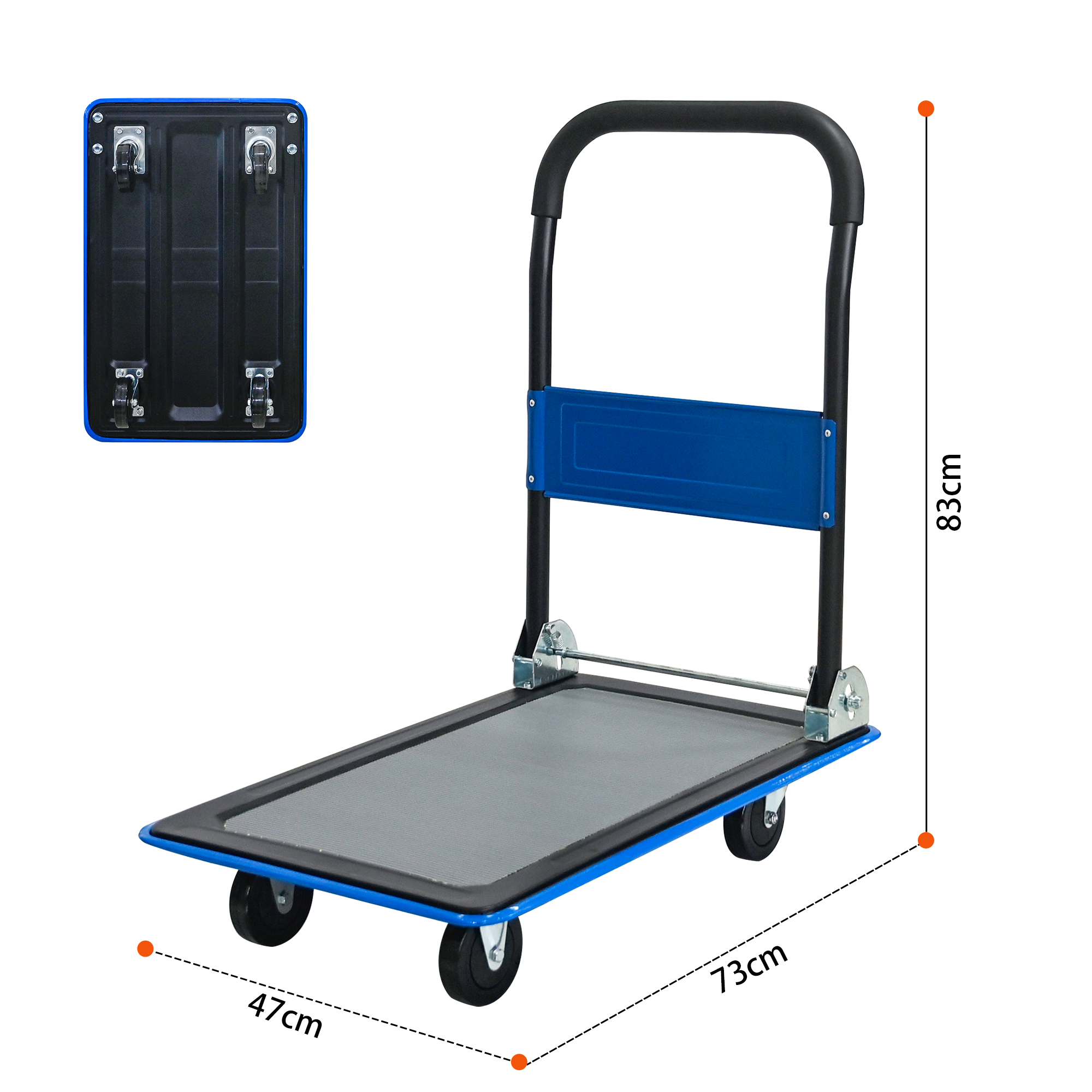 Dimensions du chariot de transport