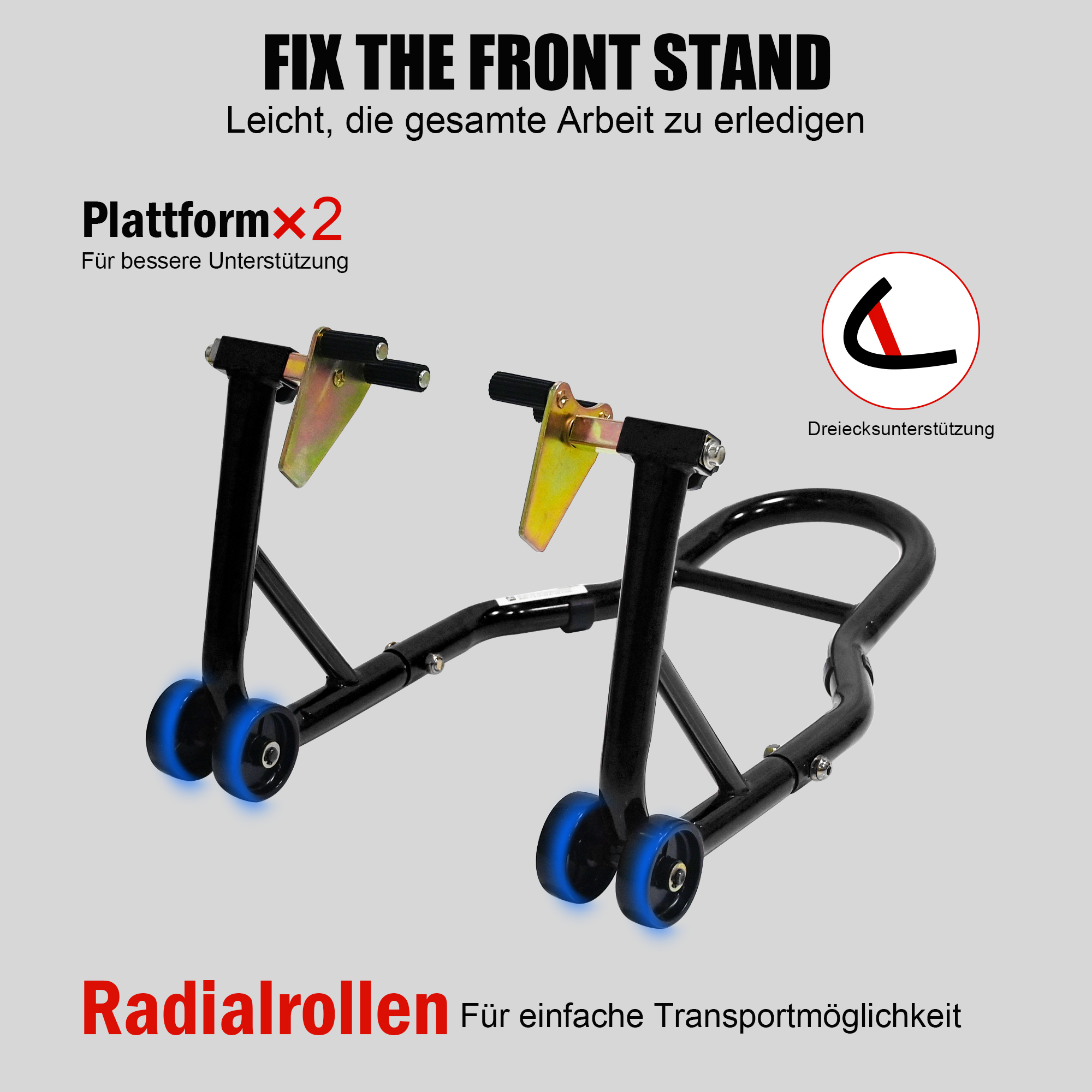 Détail du support à vélos