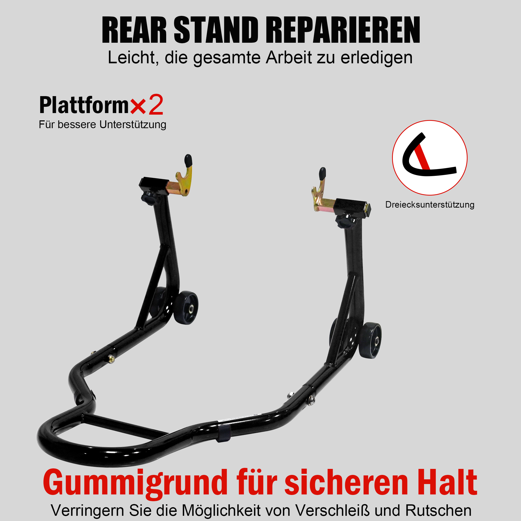 Détail du support à vélos