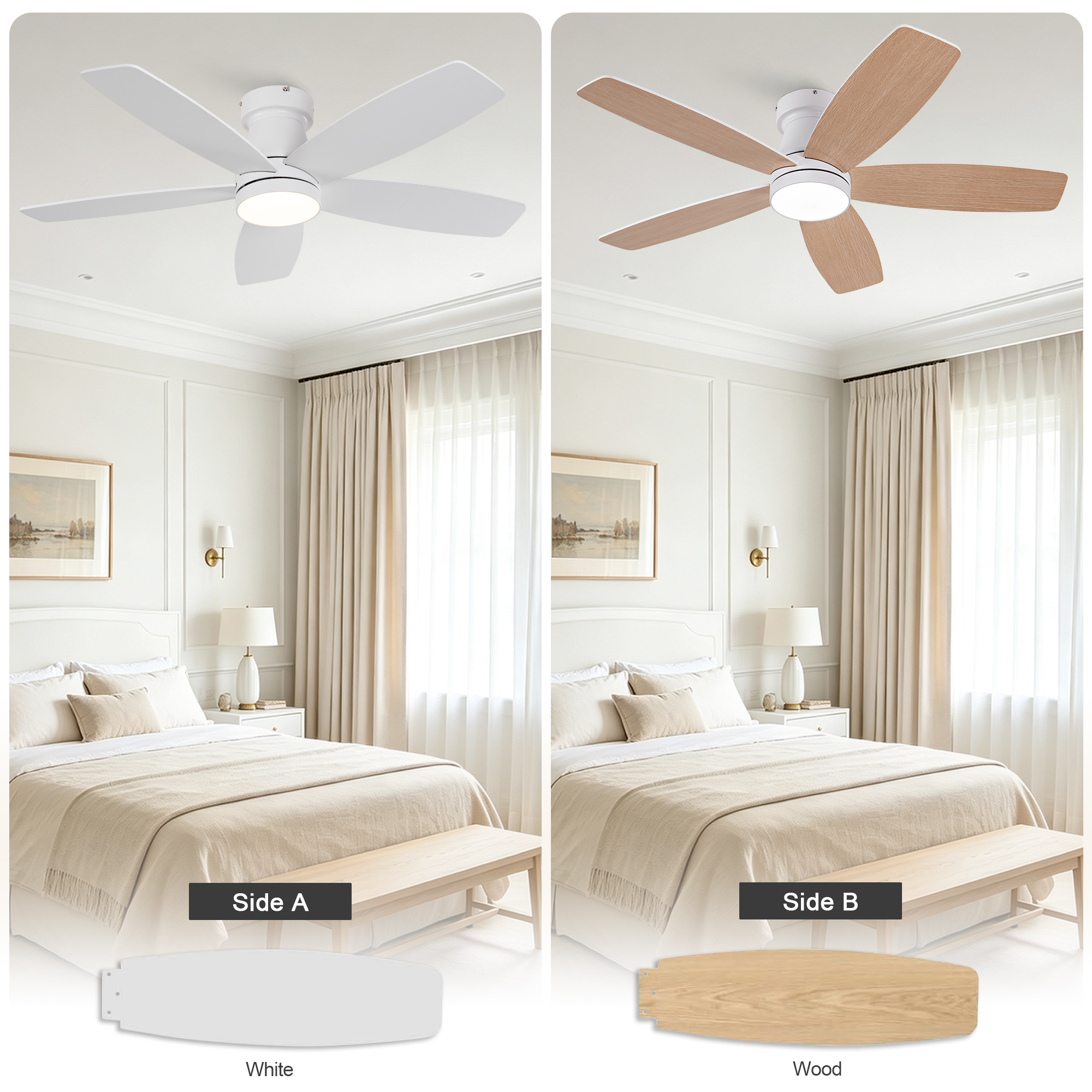 42-Zoll-Deckenventilator mit Beleuchtung und Fernb