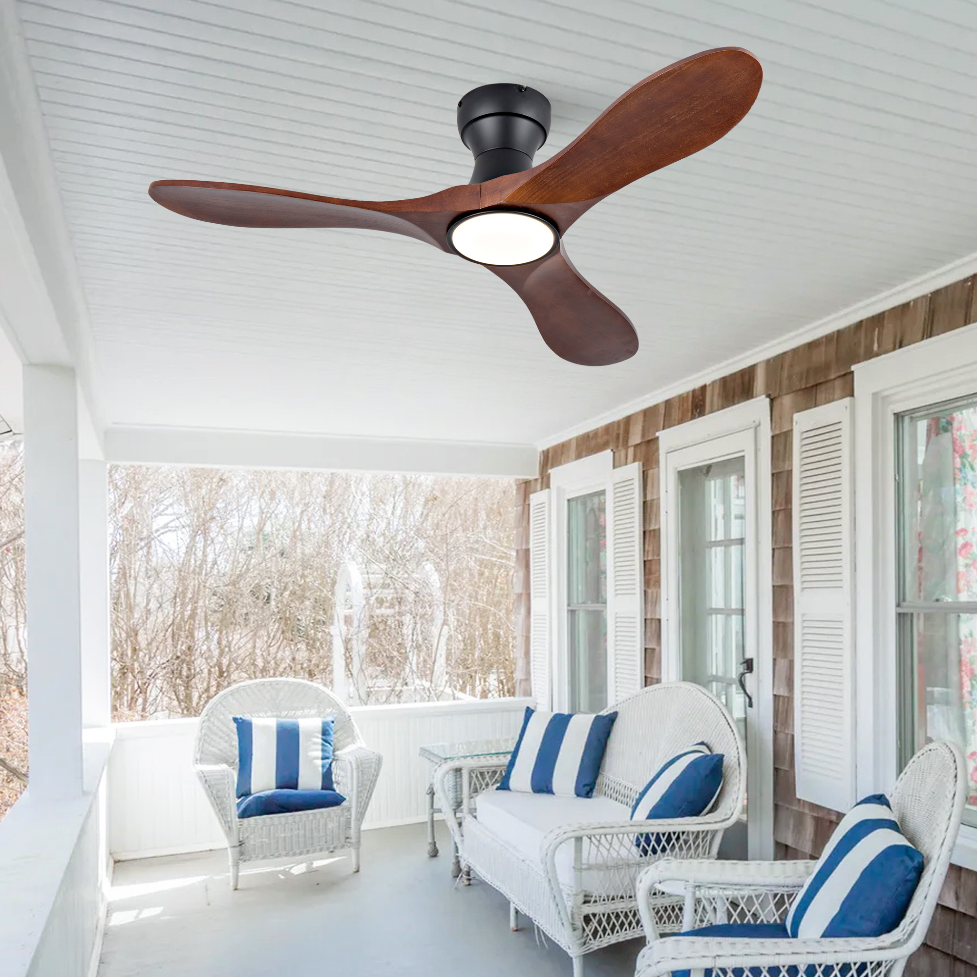 42-Zoll-Deckenventilator mit Beleuchtung und Fernb