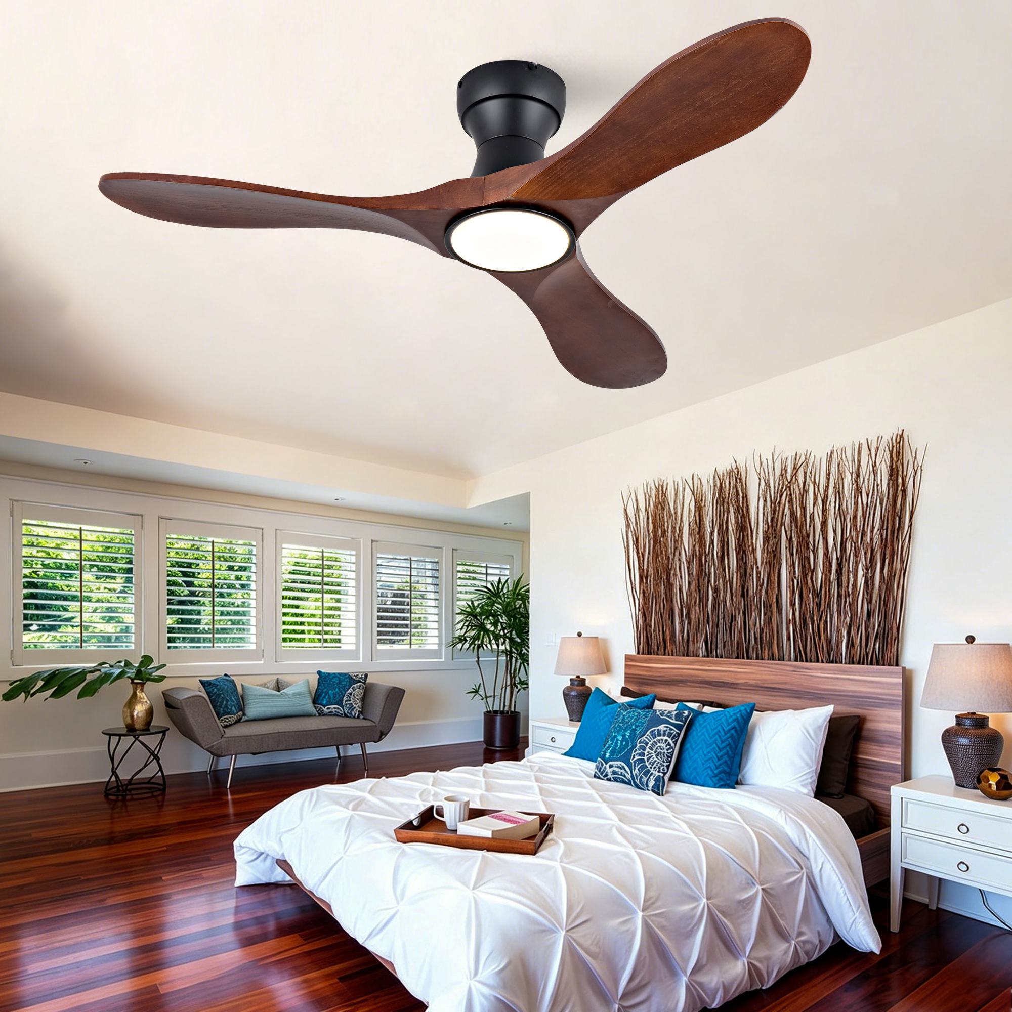 42-Zoll-Deckenventilator mit Beleuchtung und Fernb