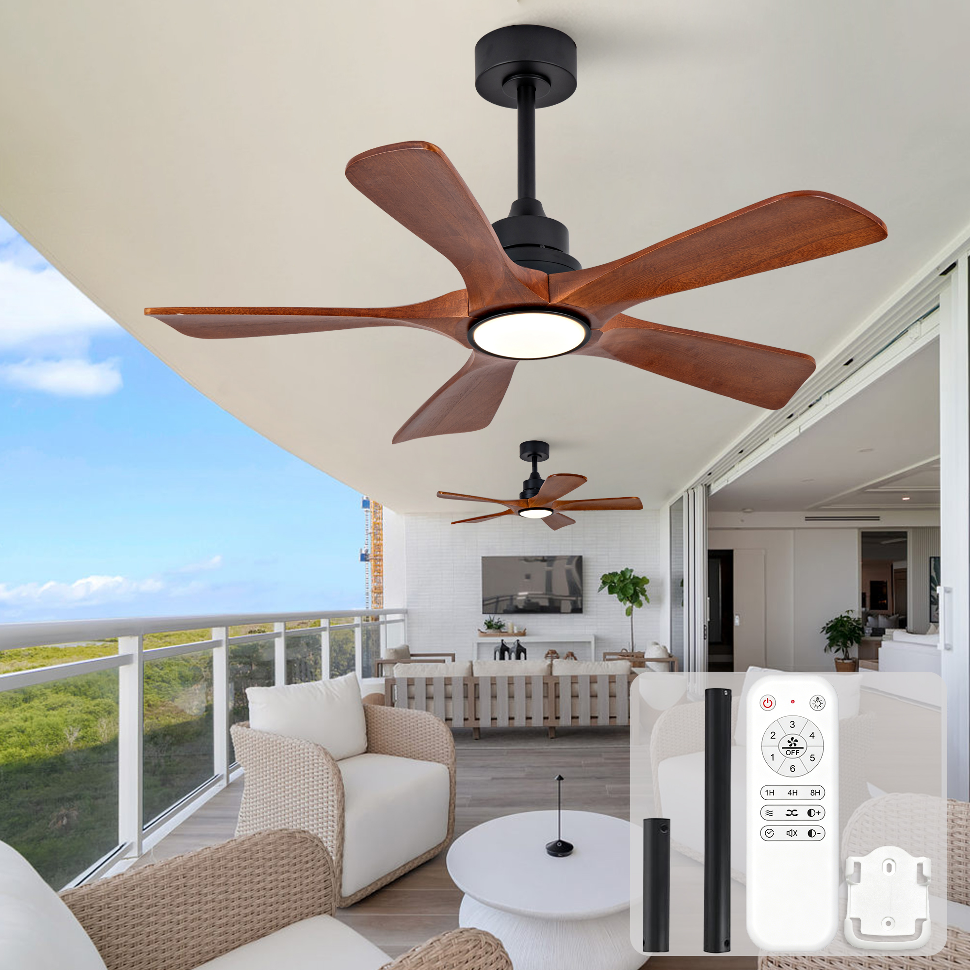 42-Zoll-Deckenventilator von Hyundai, 5 Flügel, mi