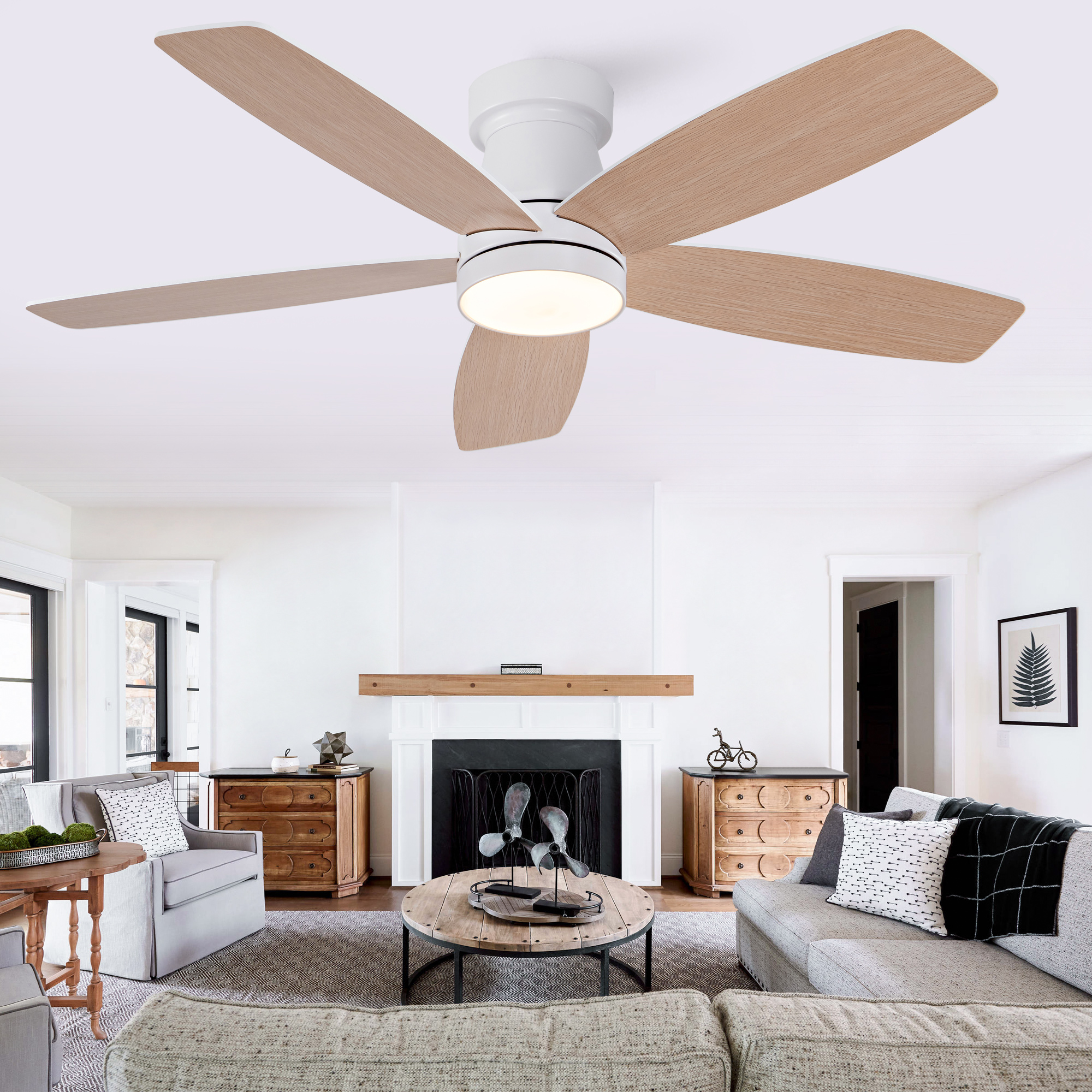 42-Zoll-Deckenventilator mit Beleuchtung und Fernb
