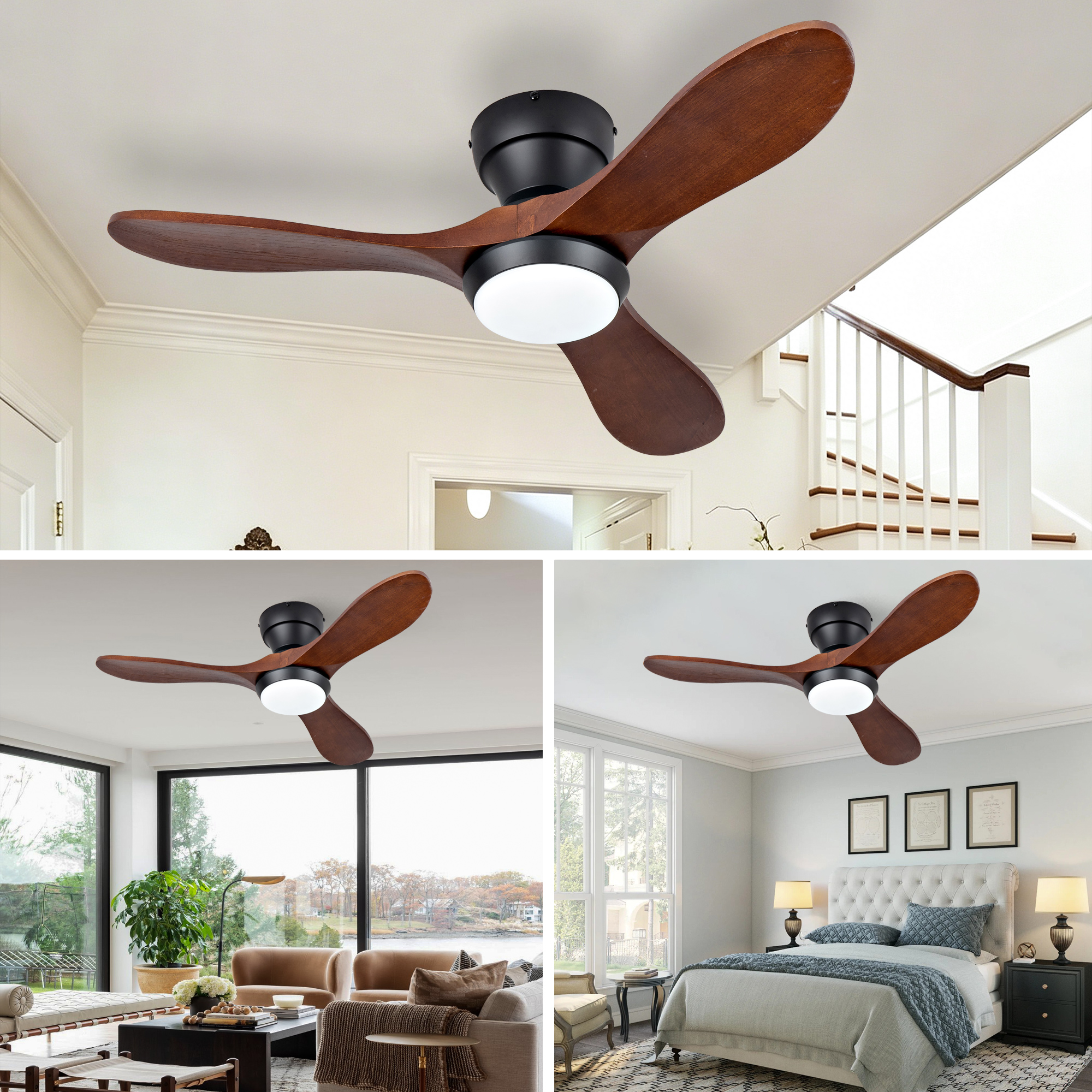 36-Zoll-Ventilator mit Beleuchtung und Fernbedienu