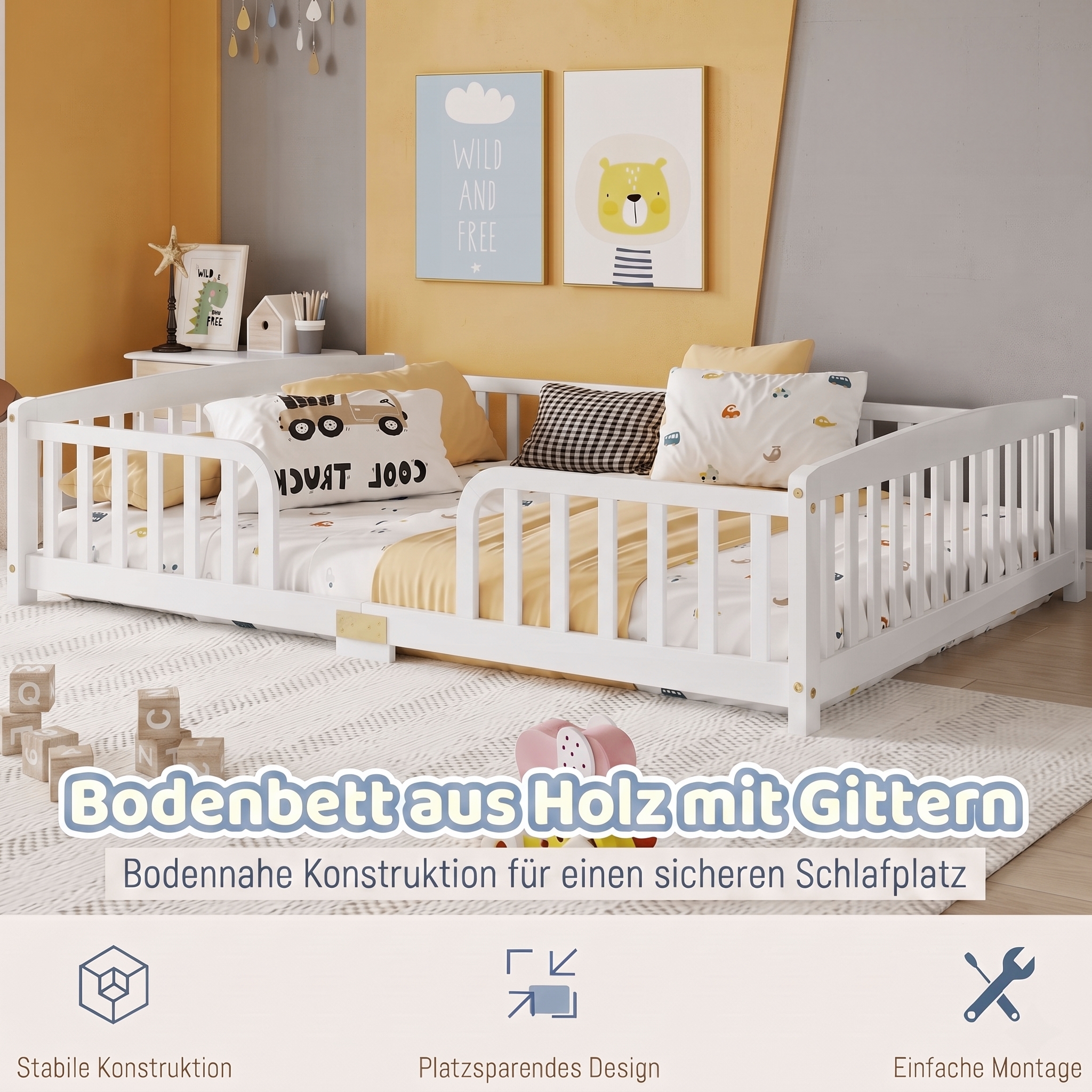 barrières complètes et conception basse double protection pour enfant