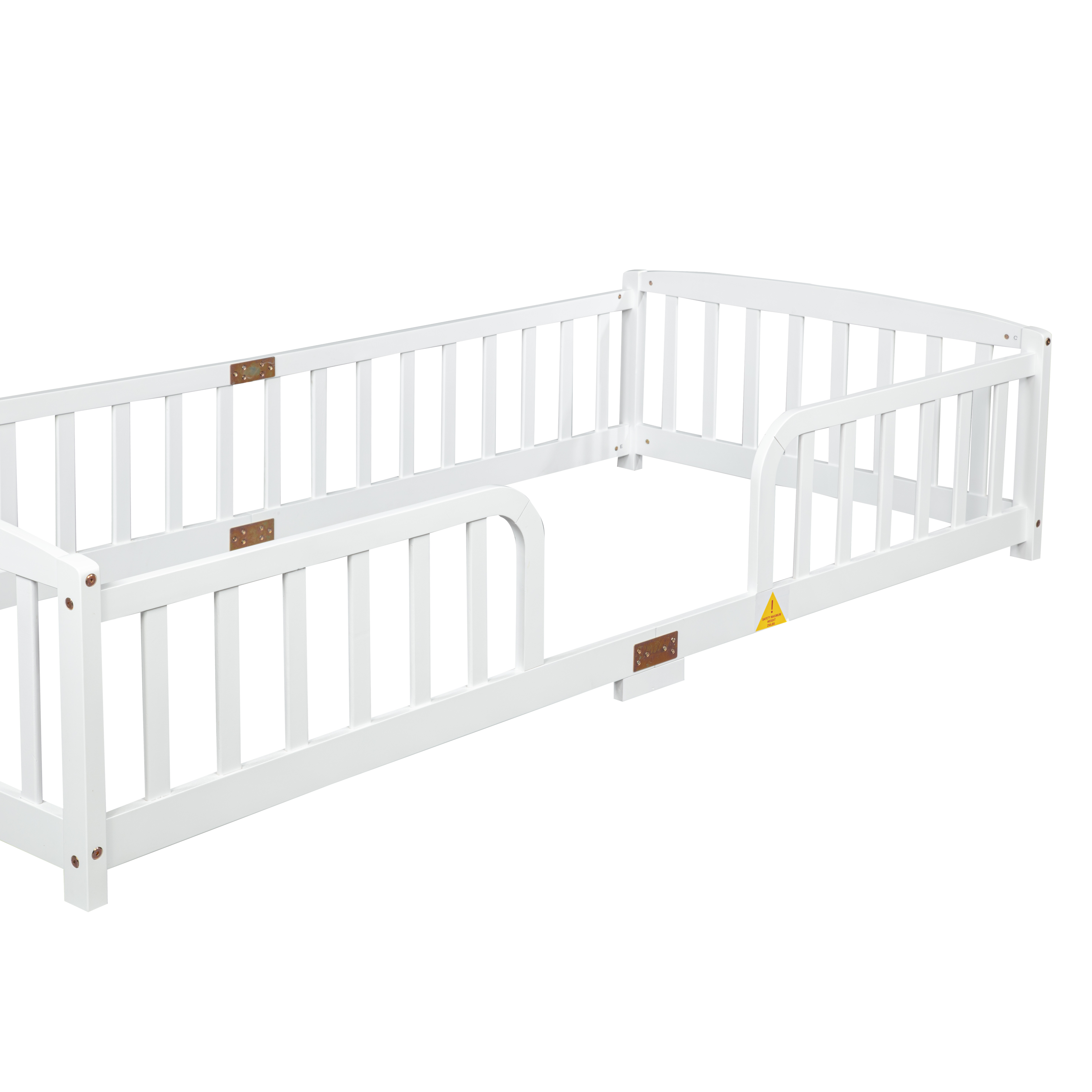 Lit au sol multifonction pour enfant, sert de lit, d'aire de jeu et d'espace d'apprentissage, barrière de sécurité, favorise l'autonomie, pour chambre compacte, design sécurisé, pour transition vers le lit indépendant - image 21