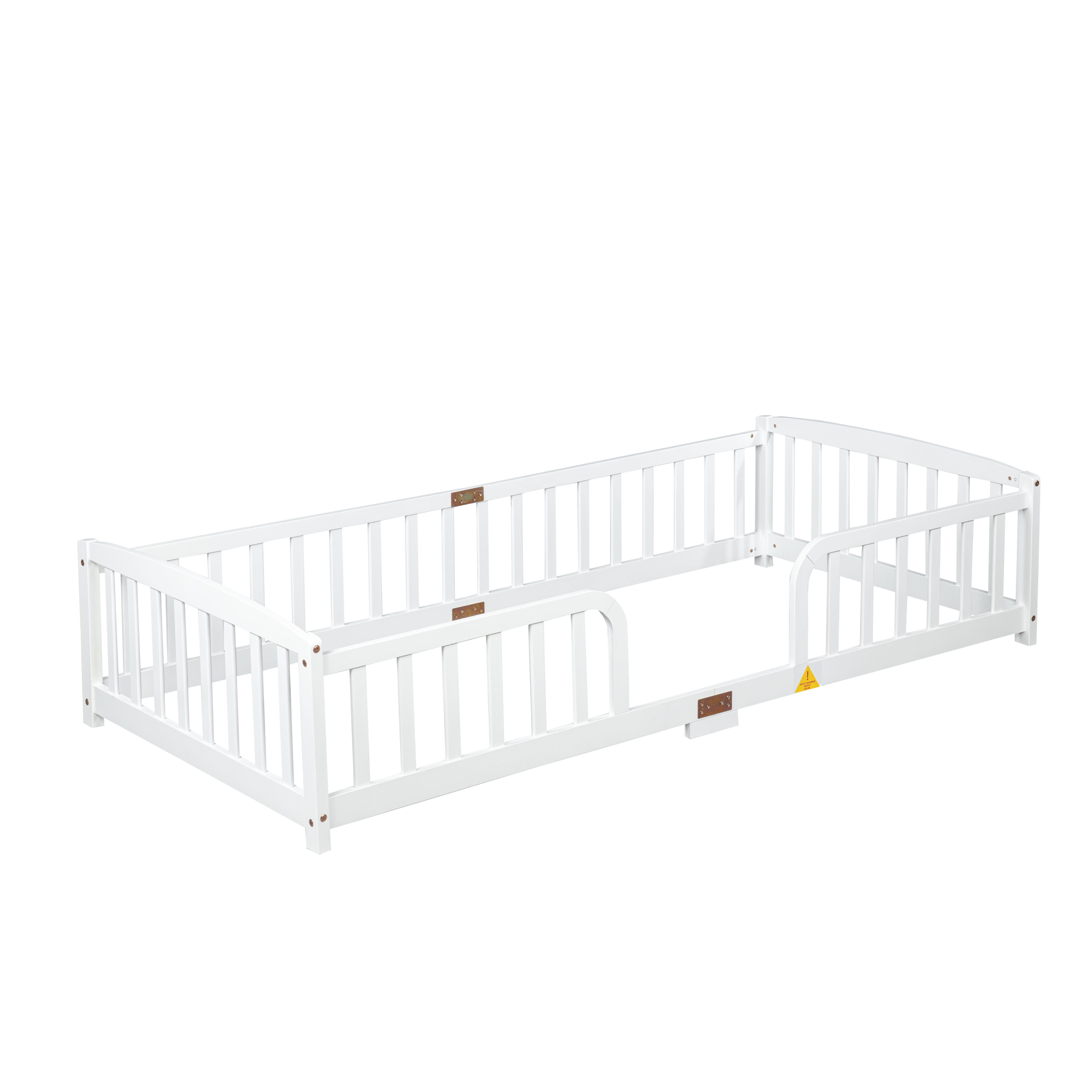 Lit au sol multifonction pour enfant, sert de lit, d'aire de jeu et d'espace d'apprentissage, barrière de sécurité, favorise l'autonomie, pour chambre compacte, design sécurisé, pour transition vers le lit indépendant - image 30