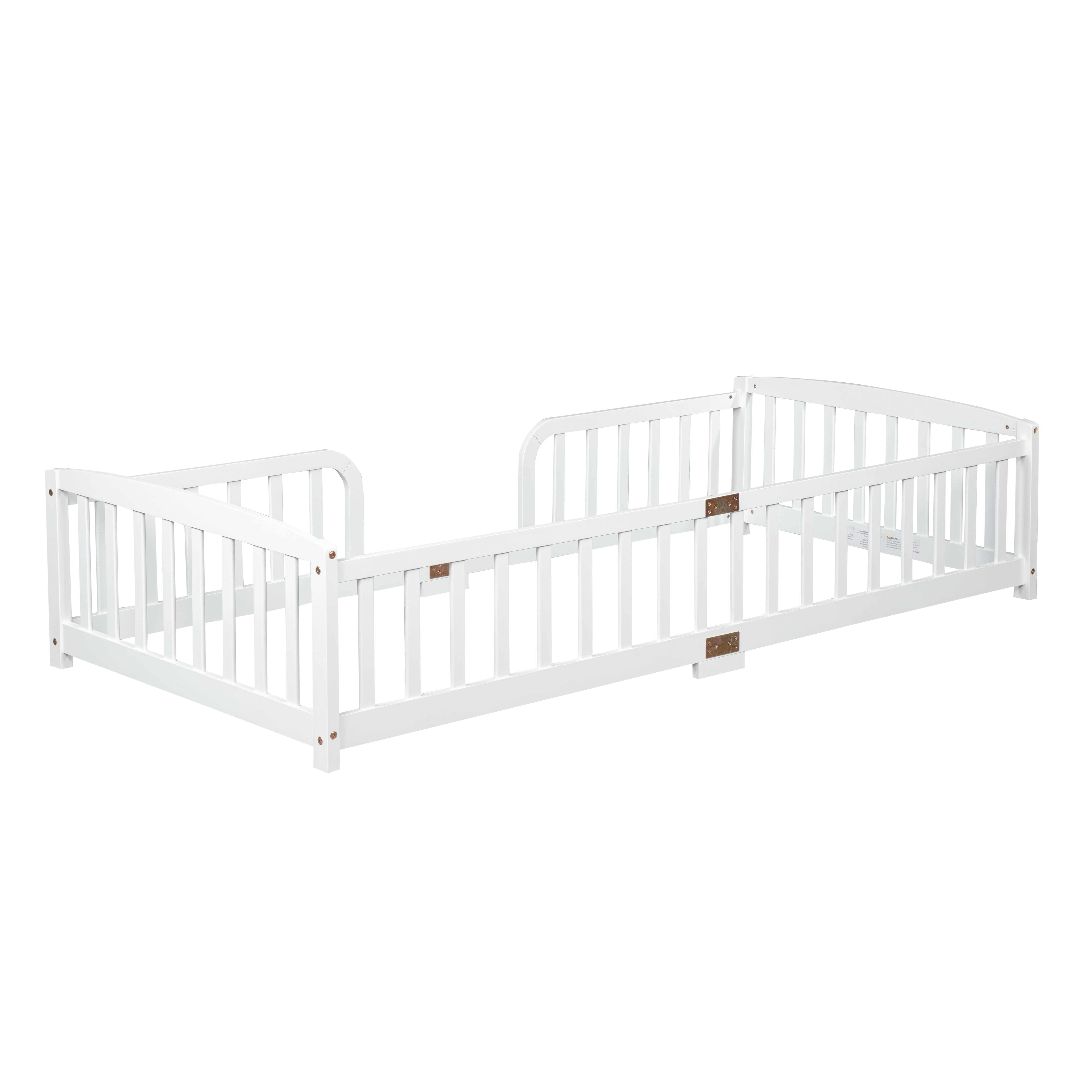 Lit au sol multifonction pour enfant, sert de lit, d'aire de jeu et d'espace d'apprentissage, barrière de sécurité, favorise l'autonomie, pour chambre compacte, design sécurisé, pour transition vers le lit indépendant - image 27