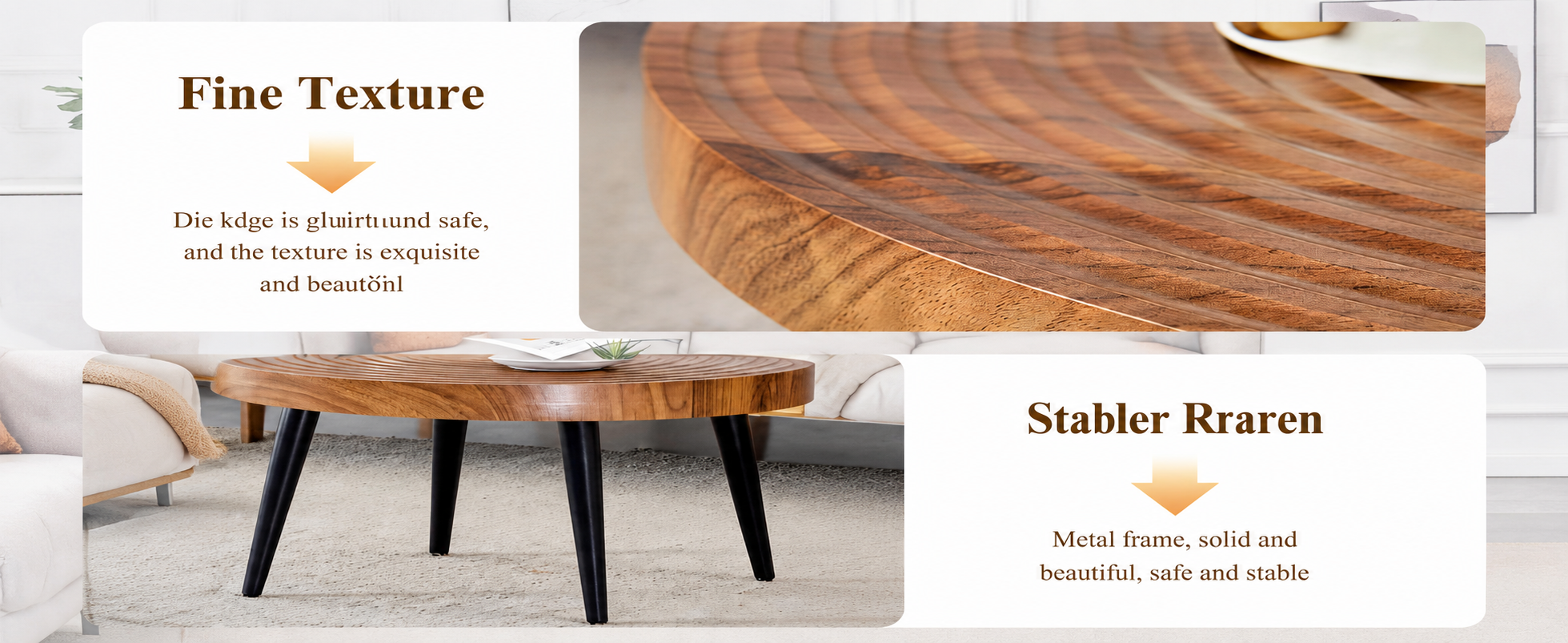 Détail du table basse