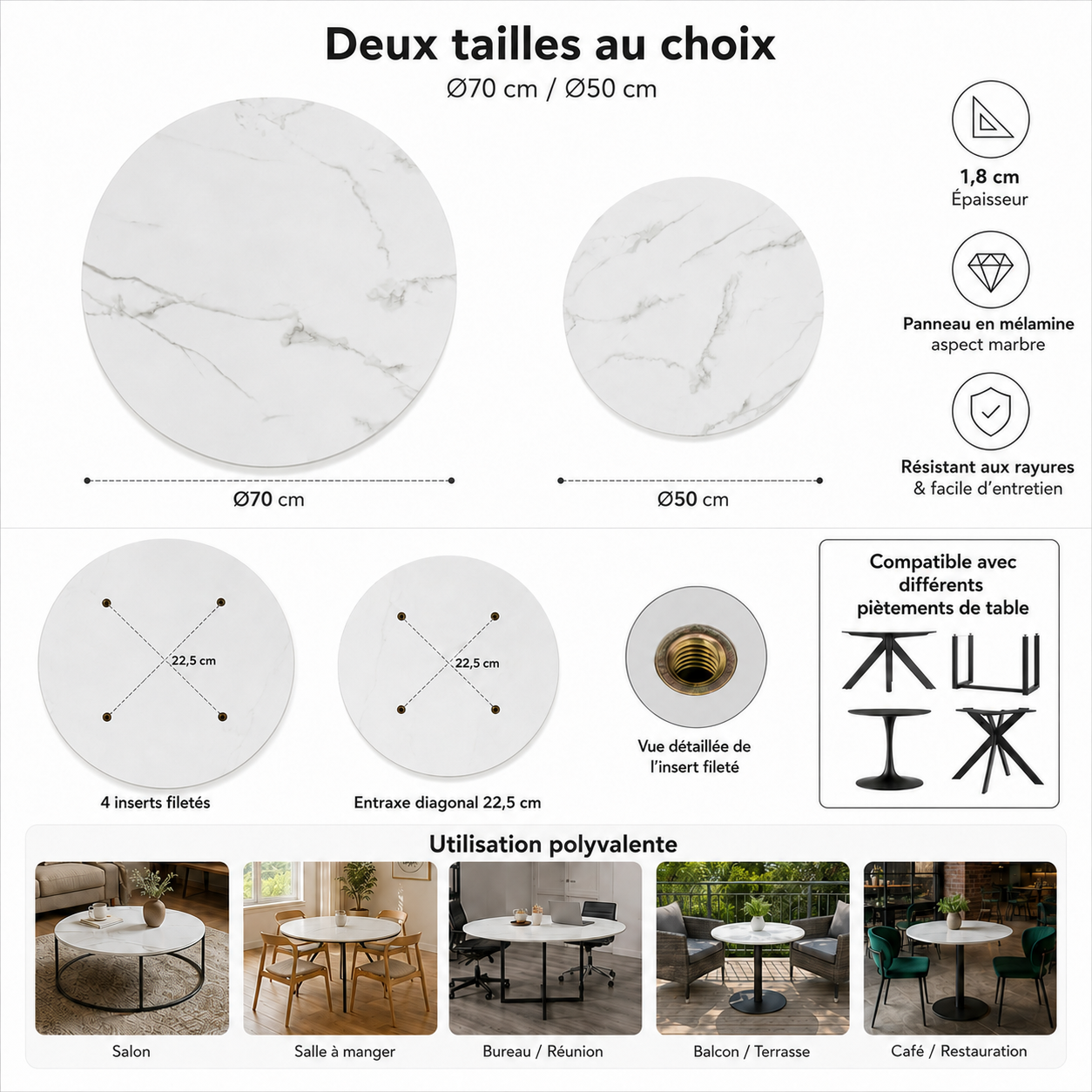 Présentation du table d'appoint