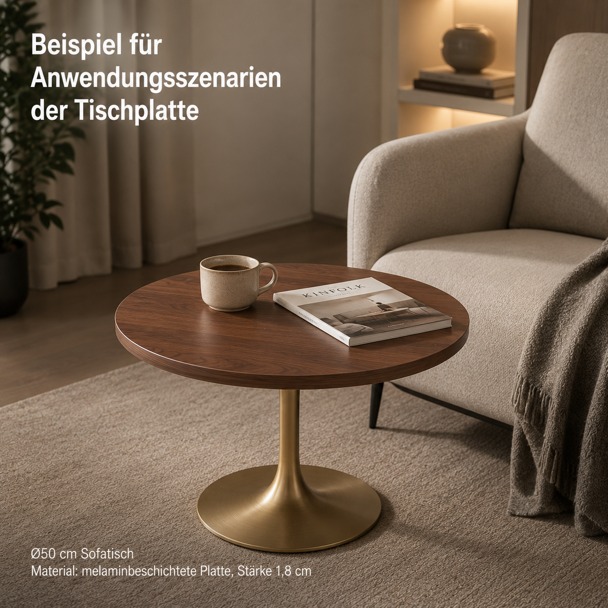 Plateau Ø70 cm détail