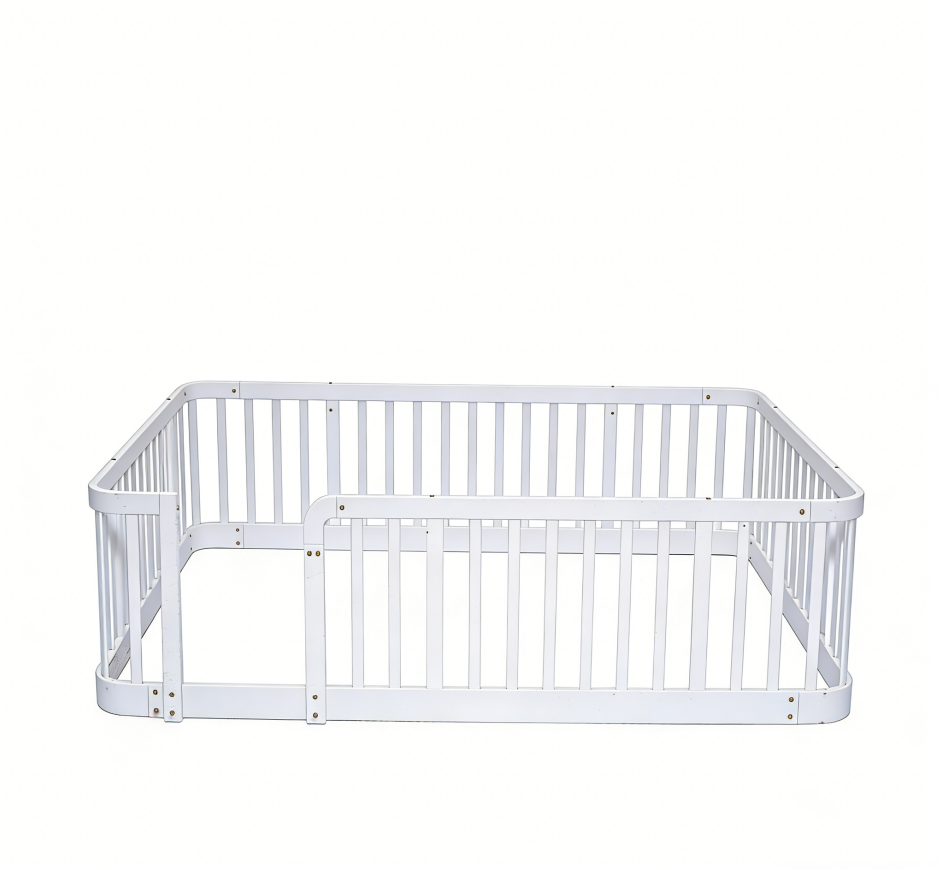 Parc bébé modulaire 140×200 cm, barres écartement 7 cm conforme normes UE, connexions boulonnées stables, pour salon et chambre, crée espace de jeu sécurisé, extensible, sécurité maximale pour tout-petits - image 9