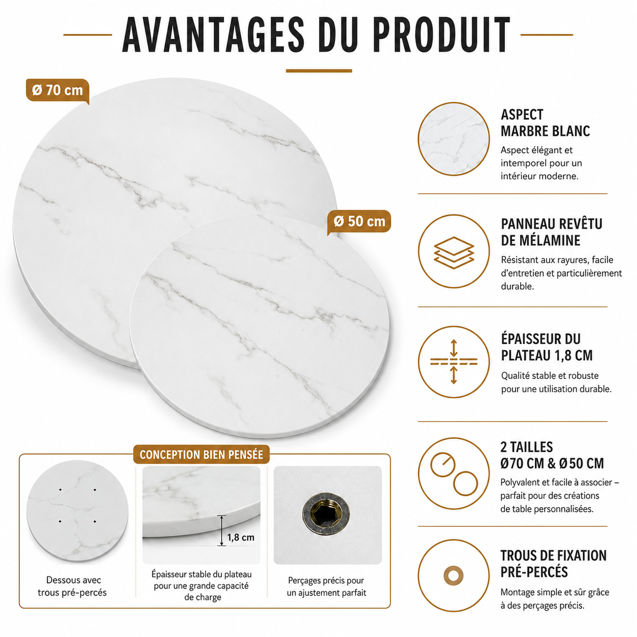 Présentation du table d'appoint
