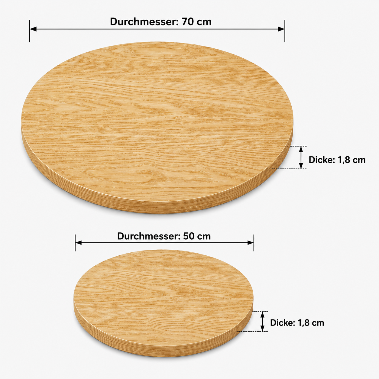 Dimensions du table d'appoint