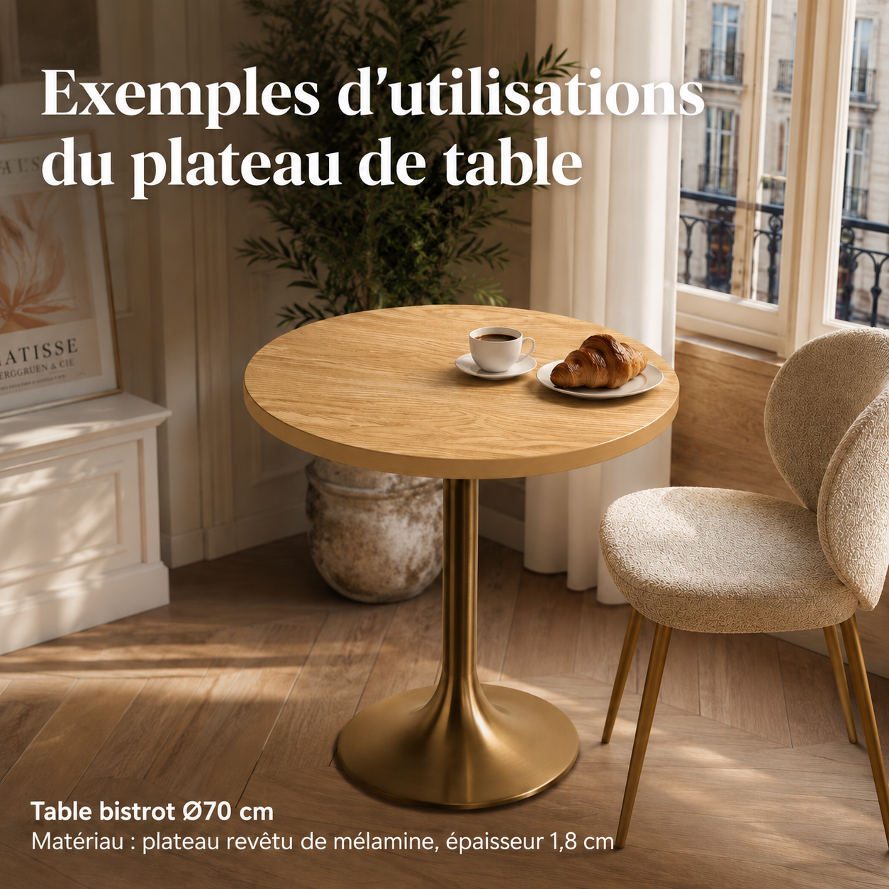 Détail du table d'appoint