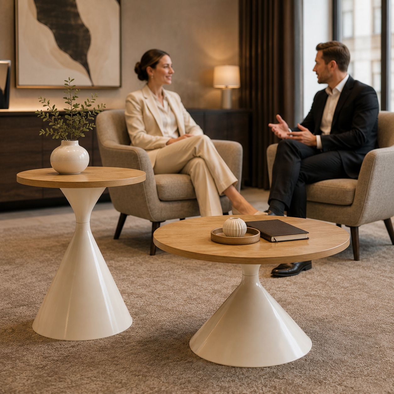 petite table : table basse ; grande table : table d’appoint, chevet, table de décoration