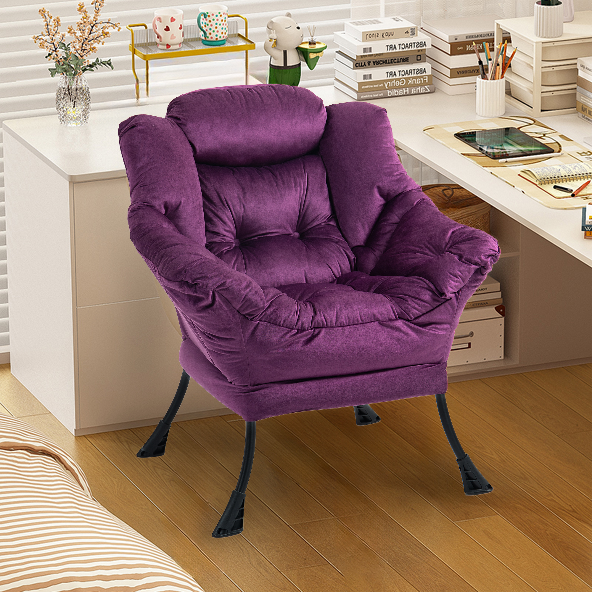 Lazy Chair, Relaxing Chair with Metal Frame and a 
