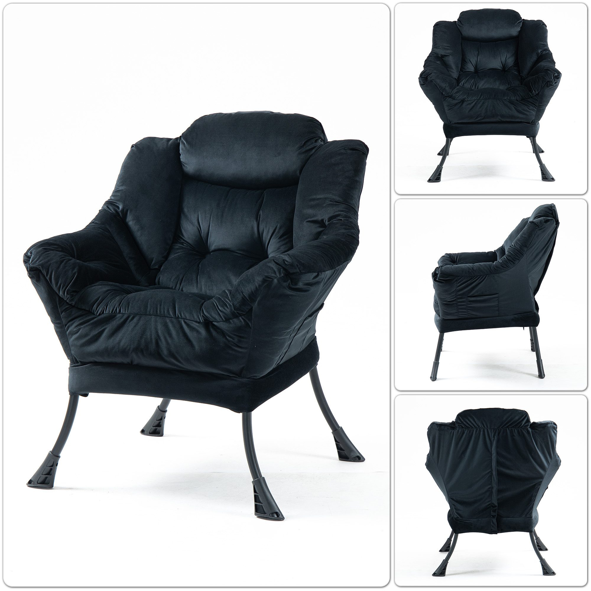 Lazy Chair, Relaxing Chair with Metal Frame and a 