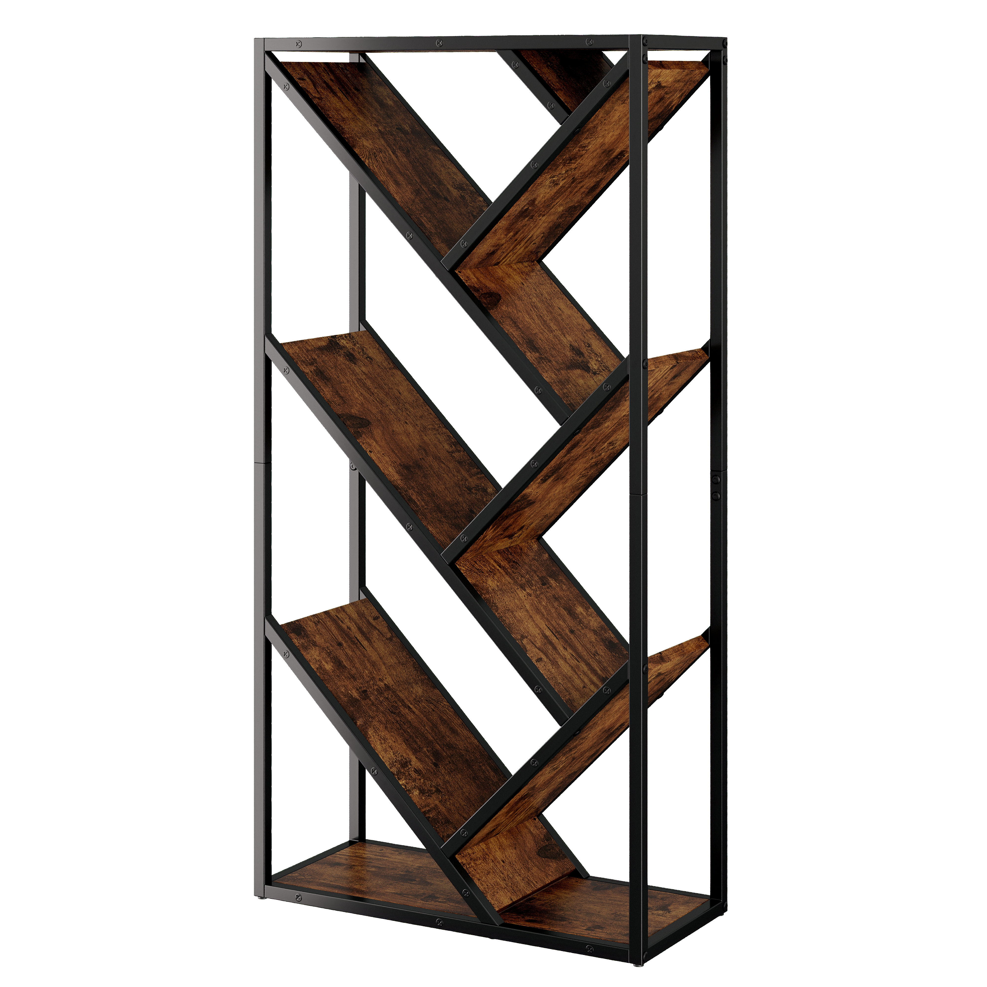 Bibliothèque, 80 x 35 x 160 cm, MDF, noir - vue 2