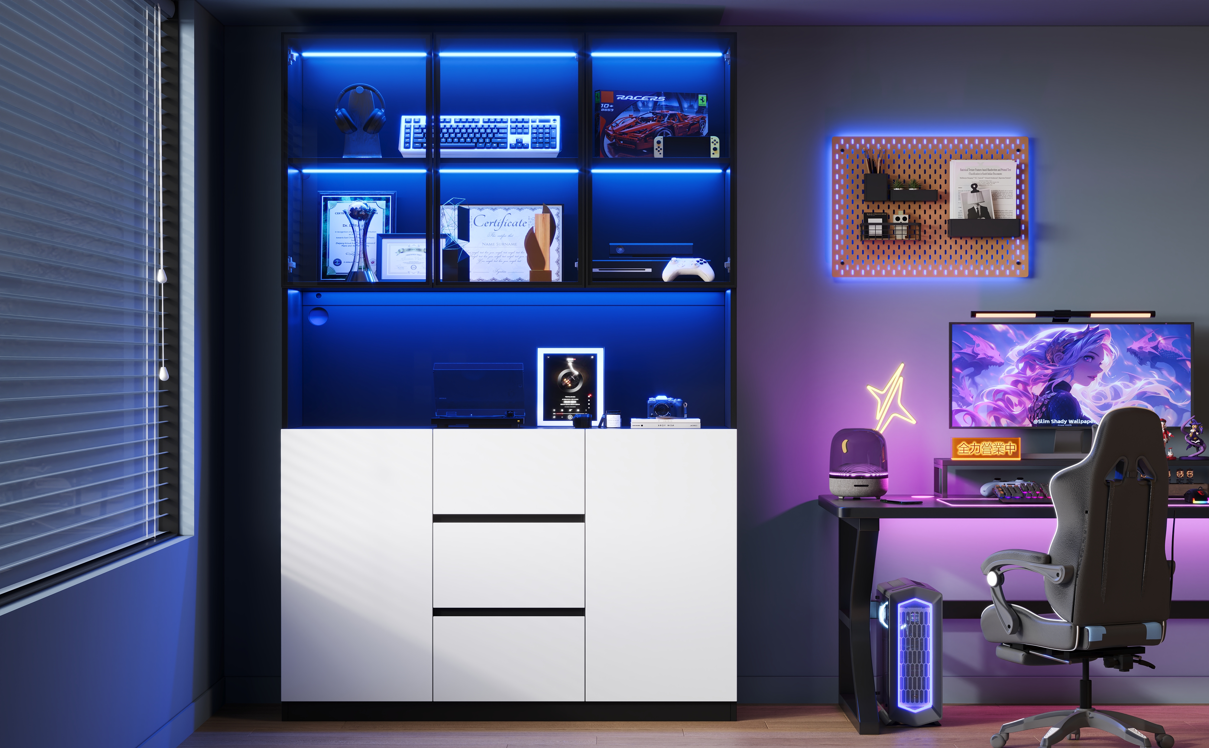 Éclairage LED multicolore