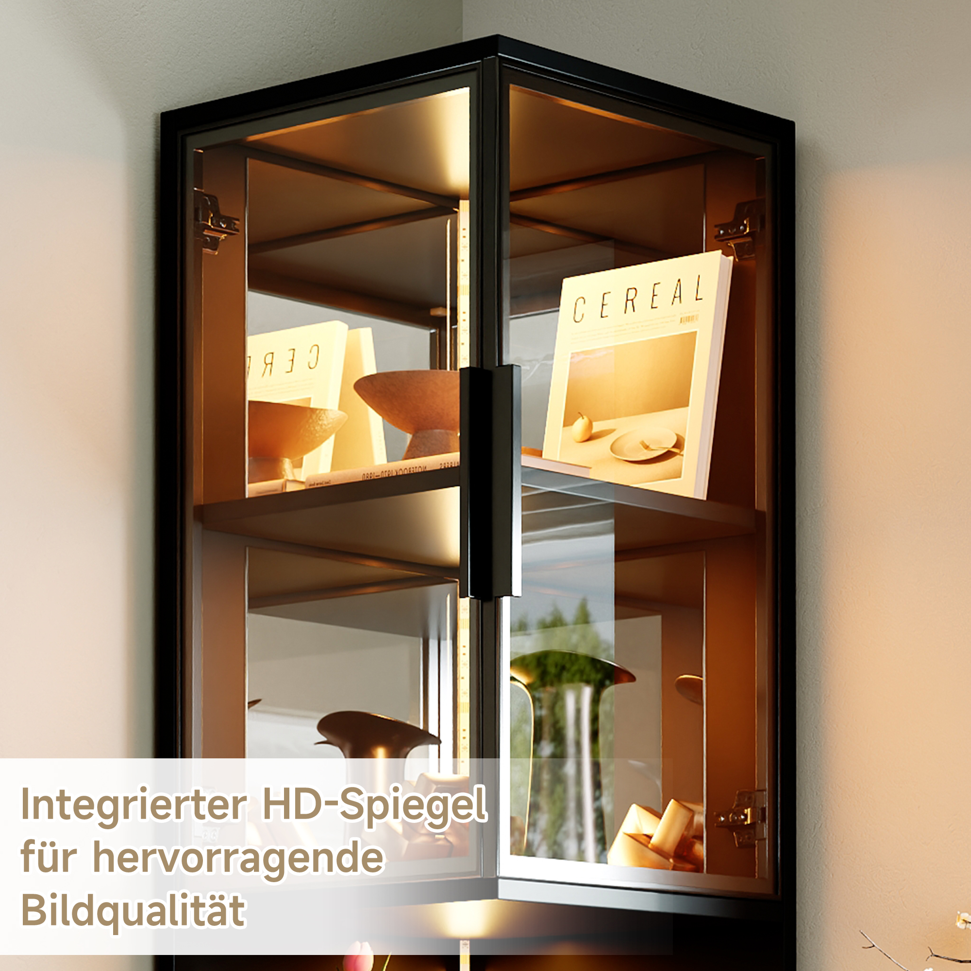 Doubles portes en verre transparent