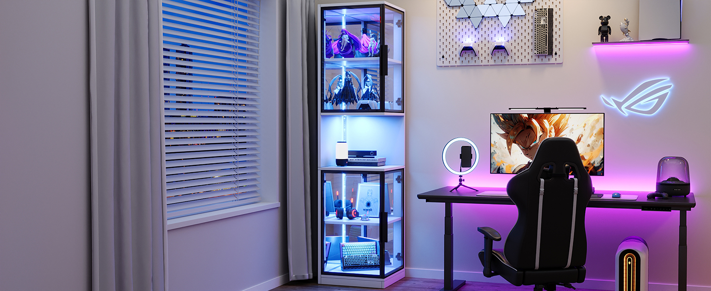 Vitrine LED multicolore