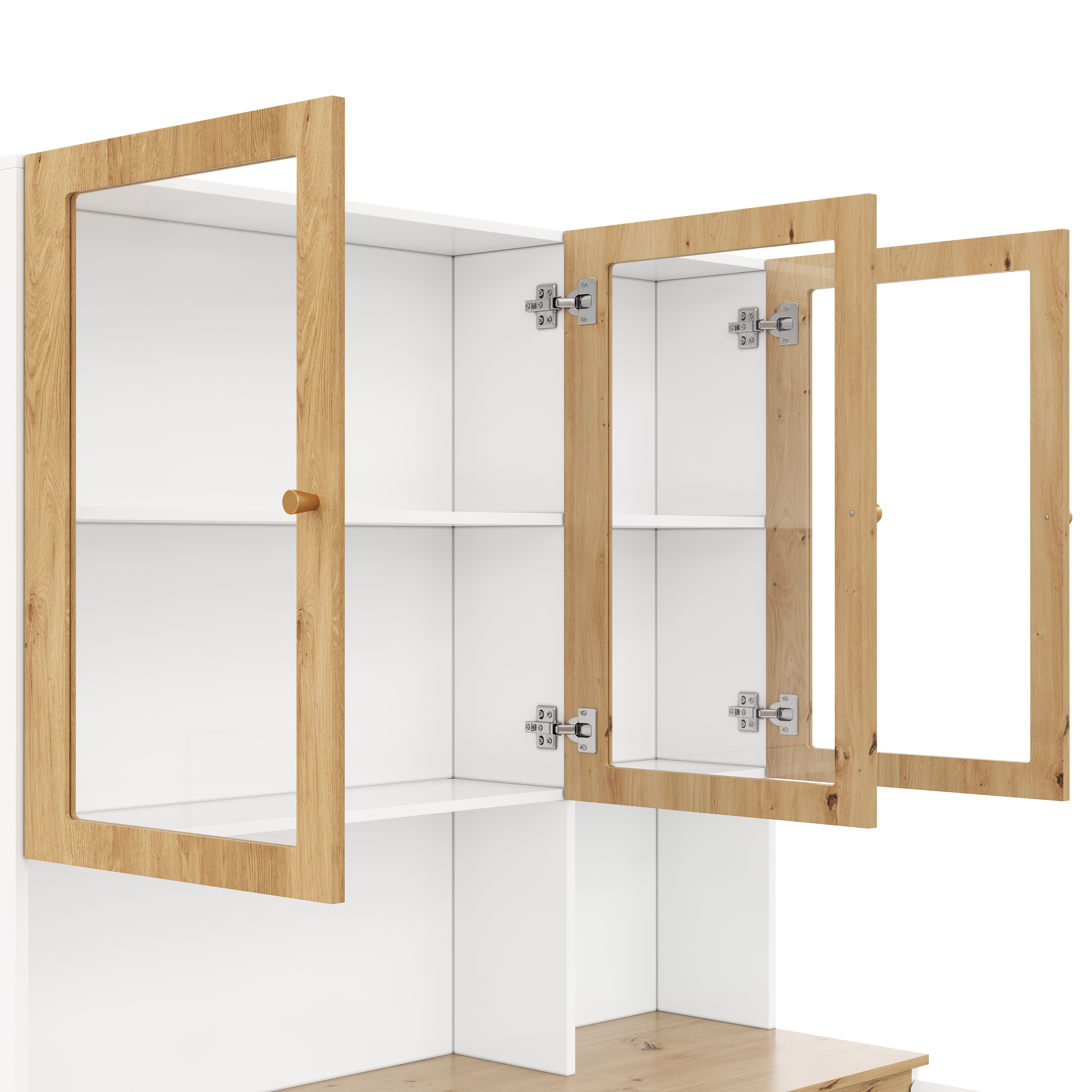 Vitrine et tiroirs
