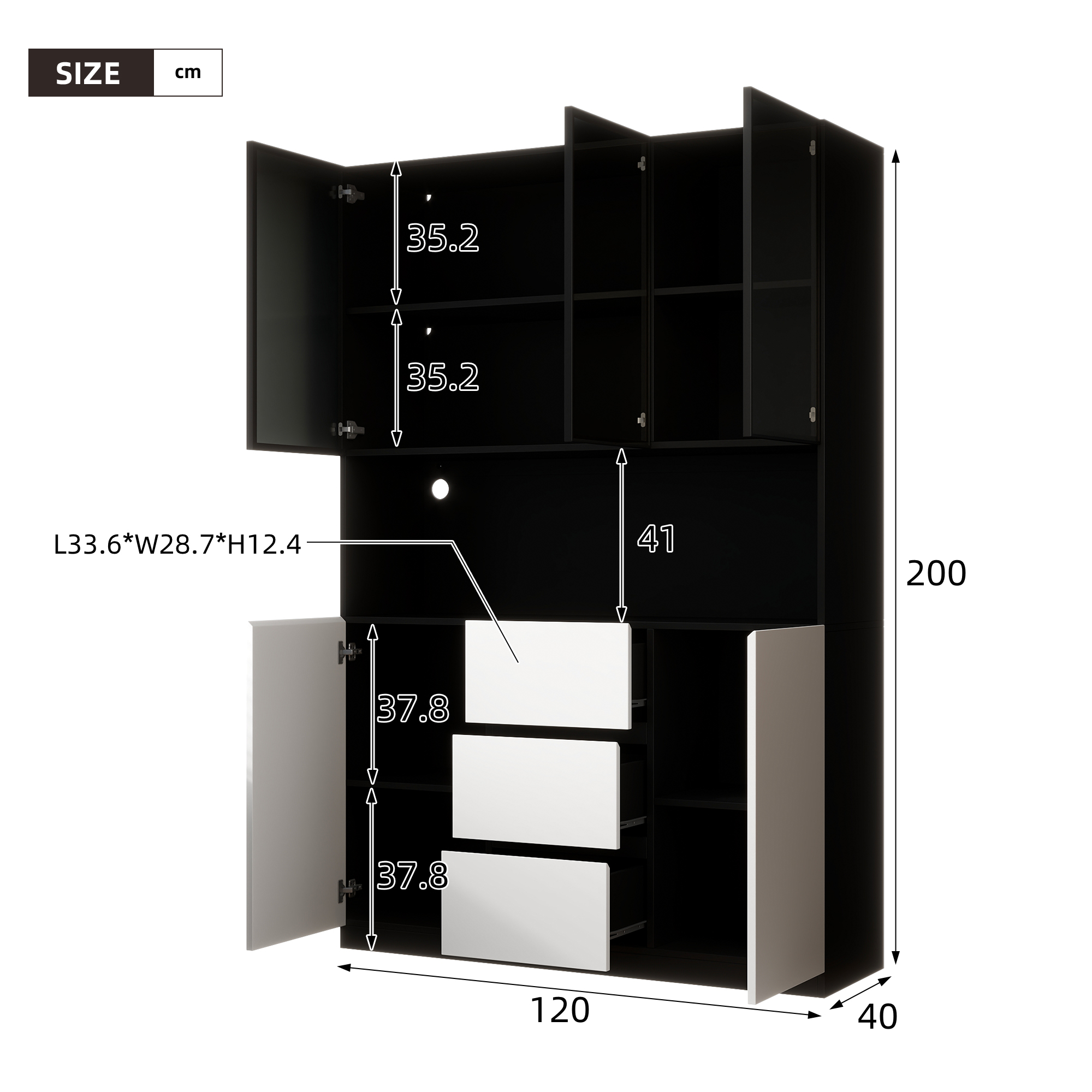 Schéma dimensions et détails