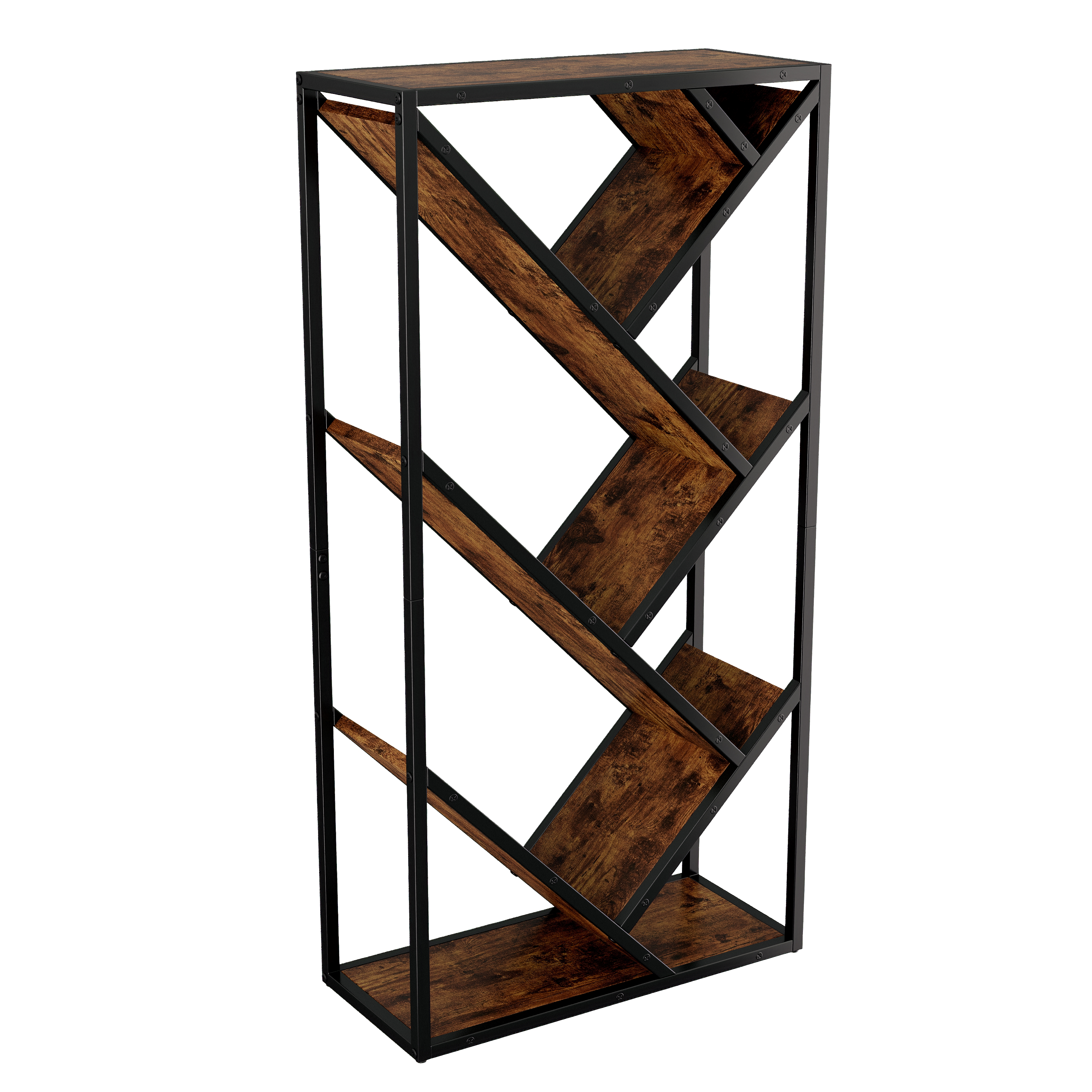 Bibliothèque, 80 x 35 x 160 cm, MDF, noir - vue 3
