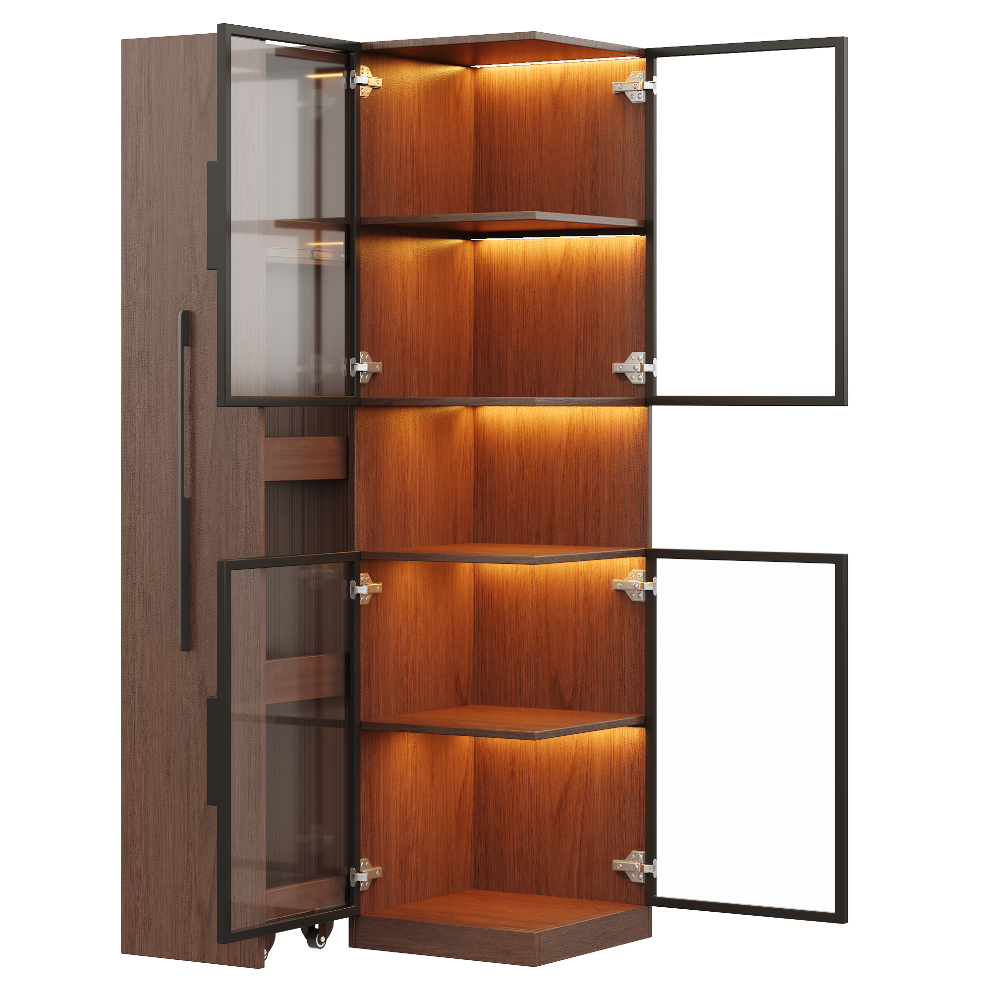Vitrine double face en verre