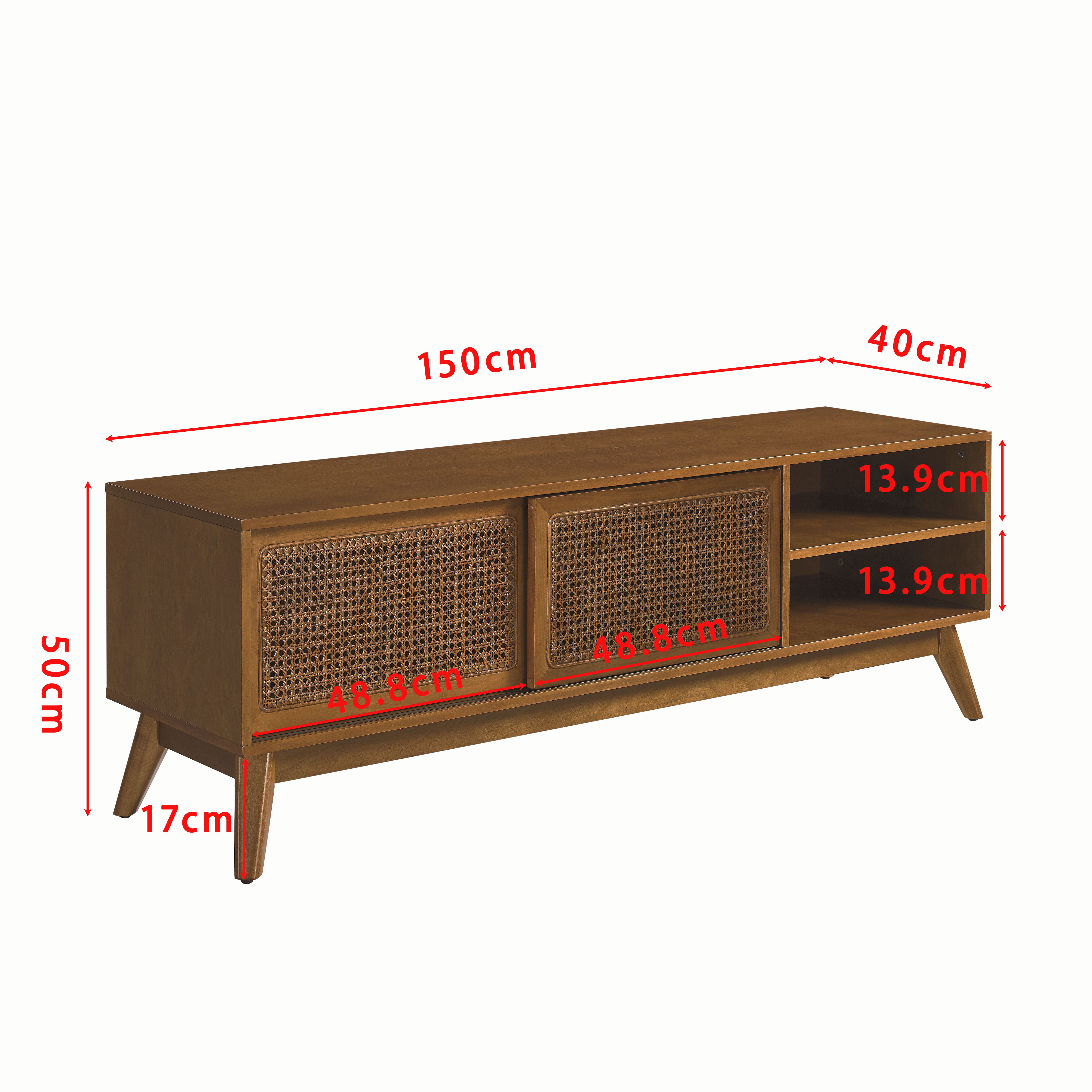 style milieu de siècle, rangement pratique pour divers objets