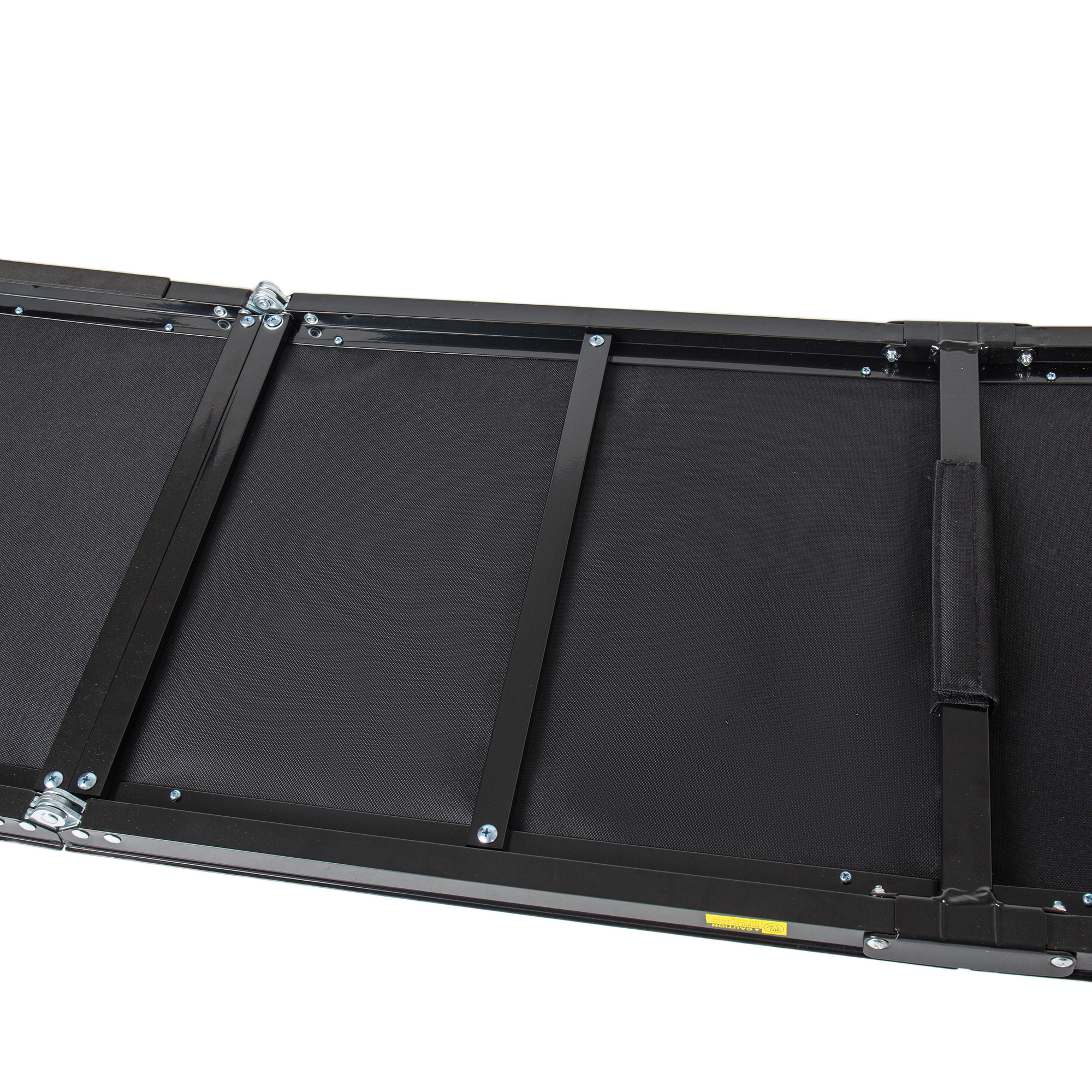 Vue arrière structure alliage aluminium renforcé vis et charnières