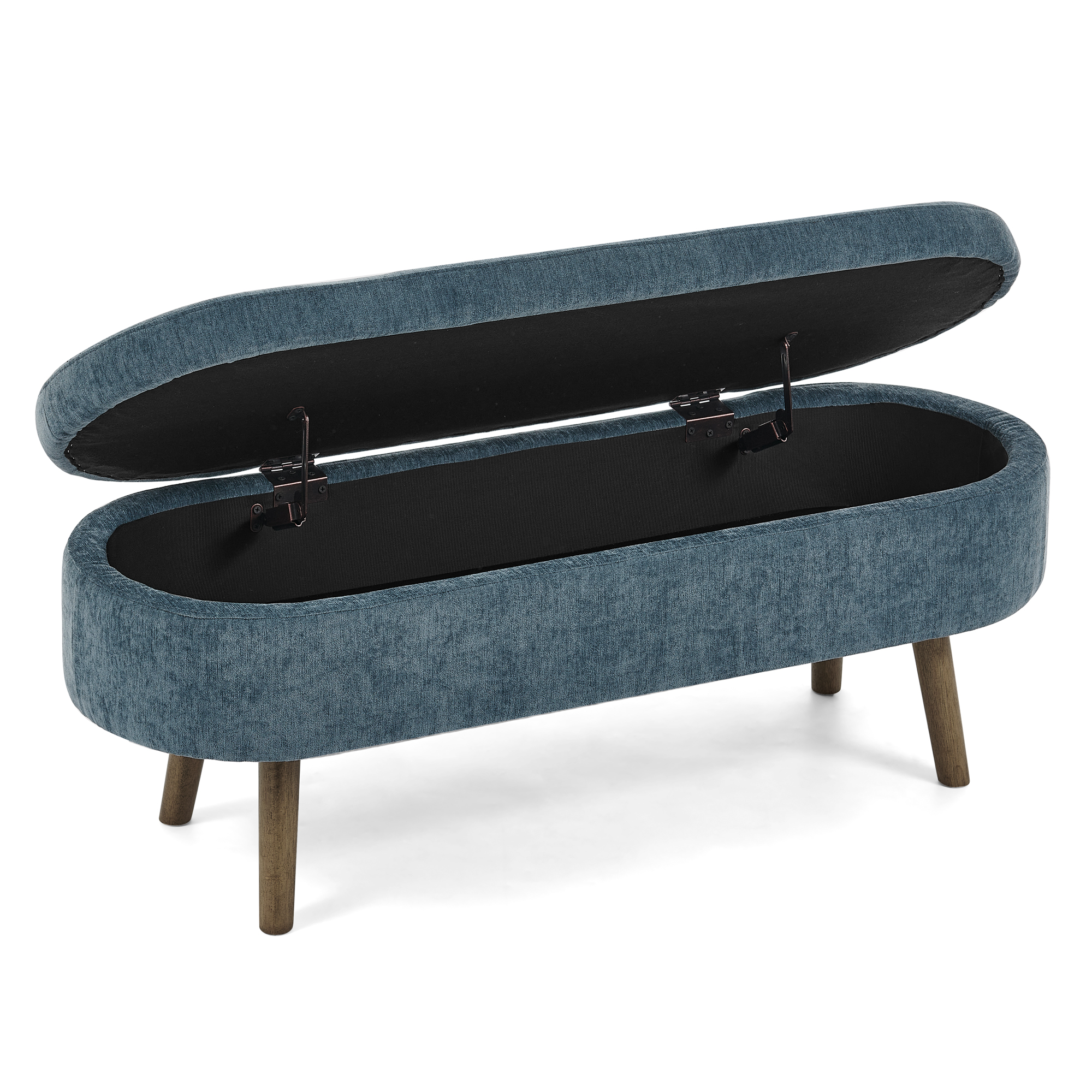 Banc de rangement multifonction en tissu chenille - image 15