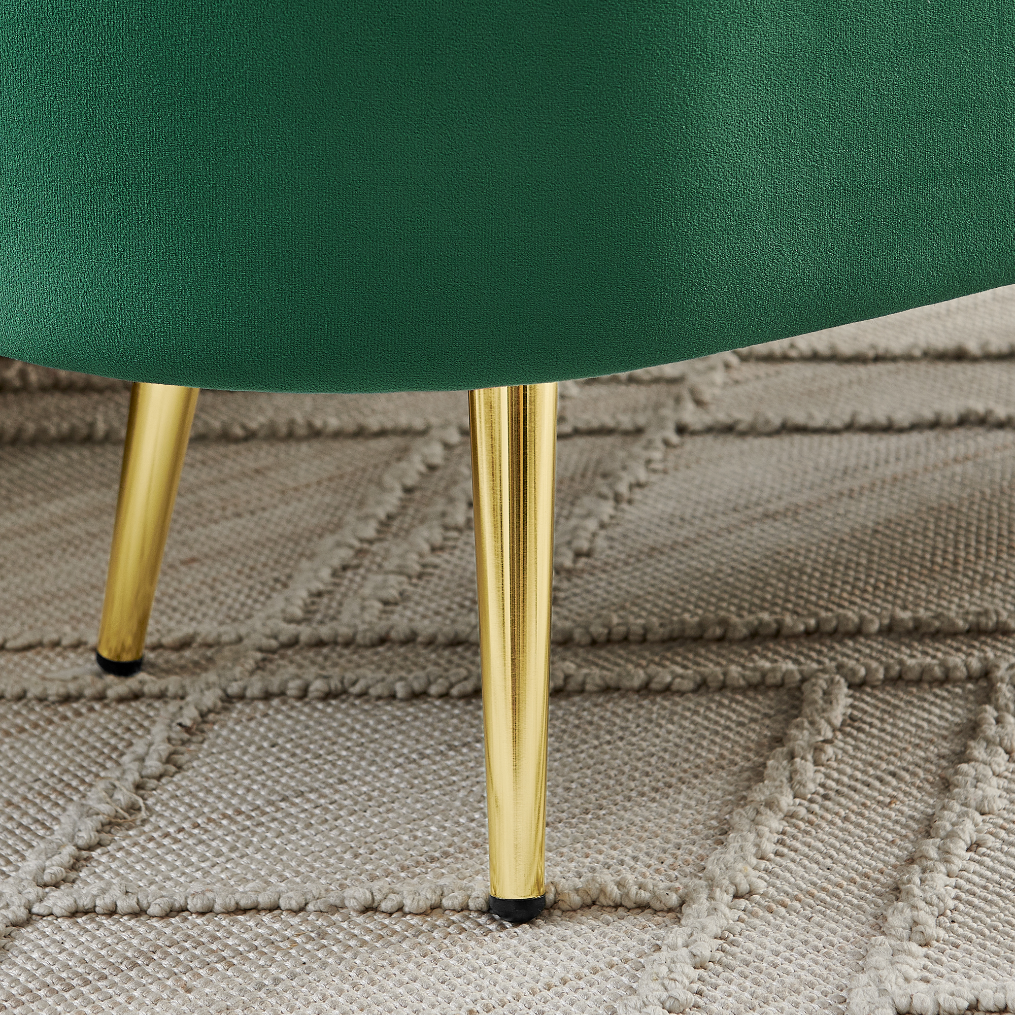 Banc de rangement en velours doux, cadre en bois massif et pieds en métal, capacité de charge élevée, respirant et anti-boulochage, pour entrée, chambre et salon, design luxueux et fonctionnel - image 7