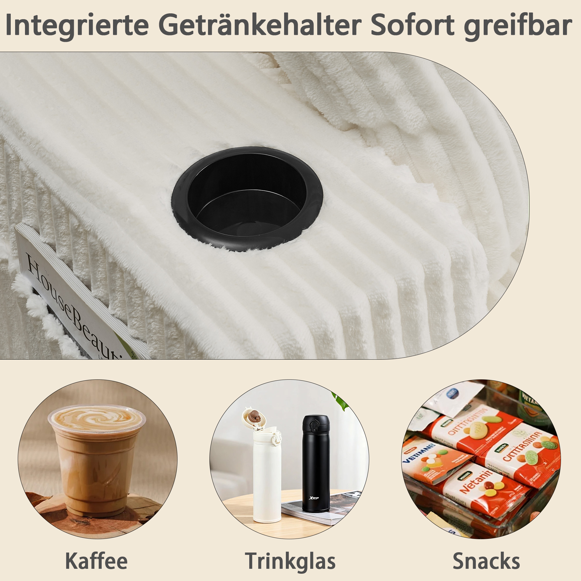 2-Sitzer Relax-Schlafsofa,Lounge-Sessel,weich Kord