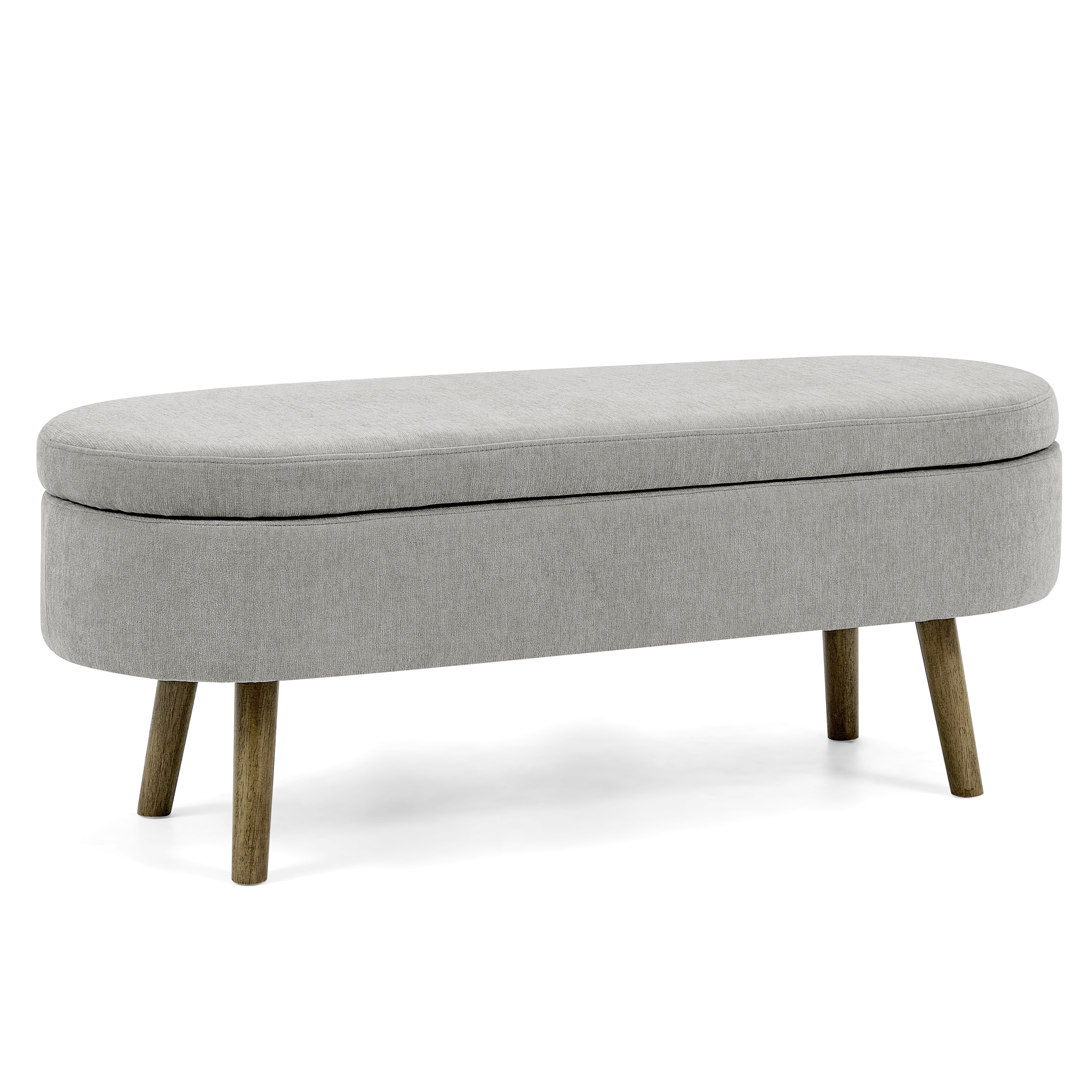 Banc de rangement en bois massif, tissu chenille, 20 L capacité, hydraulique, pour entrée, salon et chambre, design élégant, beaucoup de rangement, confort assise, stabilité, durabilité, style fonctionnel, décoration - image 15