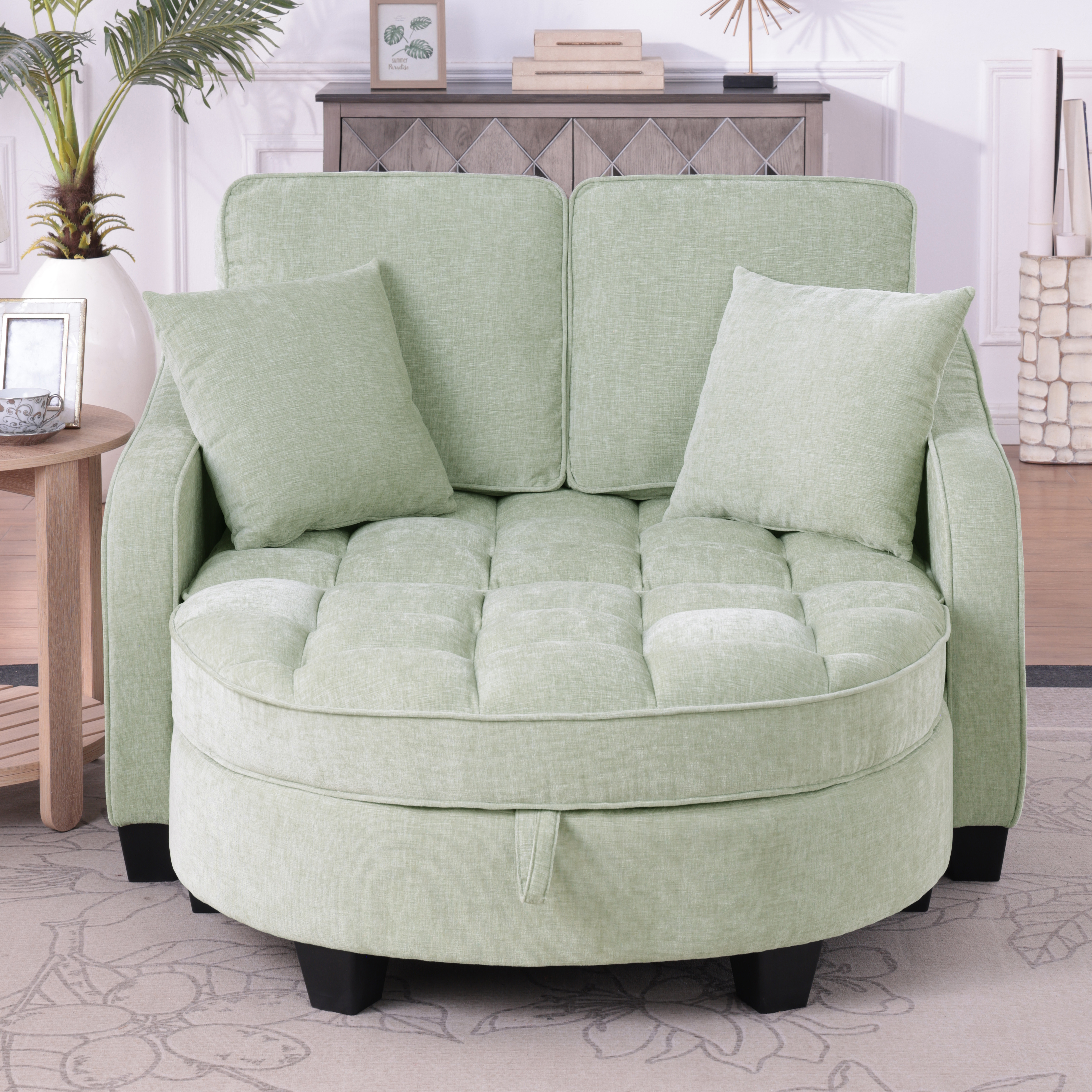 Canapé convertible en eucalyptus et métal, se transforme en sofa, chaise longue et lit enfant, mousse haute résilience, pour salon, écologique, polyvalent, pour familles et célibataires, gain de place, confort durable - image 7