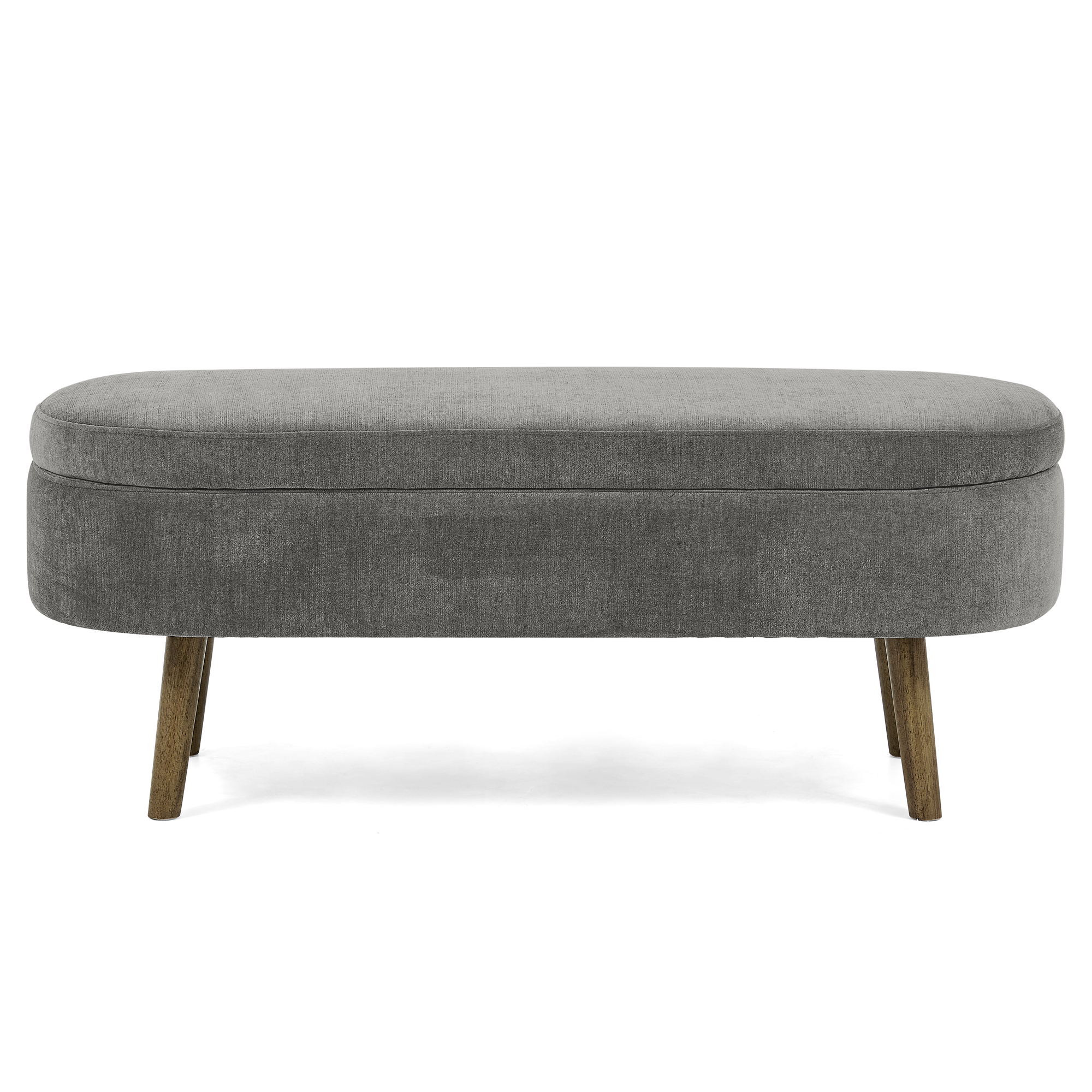Banc de rangement en tissu chenille, cadre bois massif, pieds bois, pour salon et chambre, toucher soyeux, résistant anti-boulochage, respirant, construction stable, design élégant, usage quotidien durable - image 10
