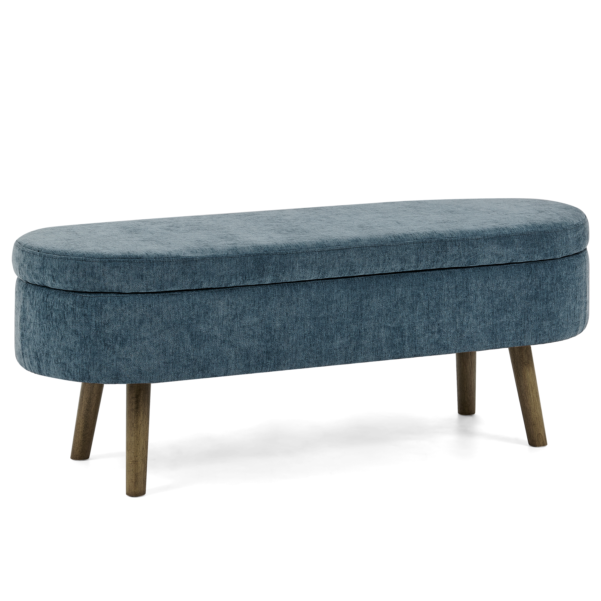 Banc de rangement multifonction en tissu chenille - image 17