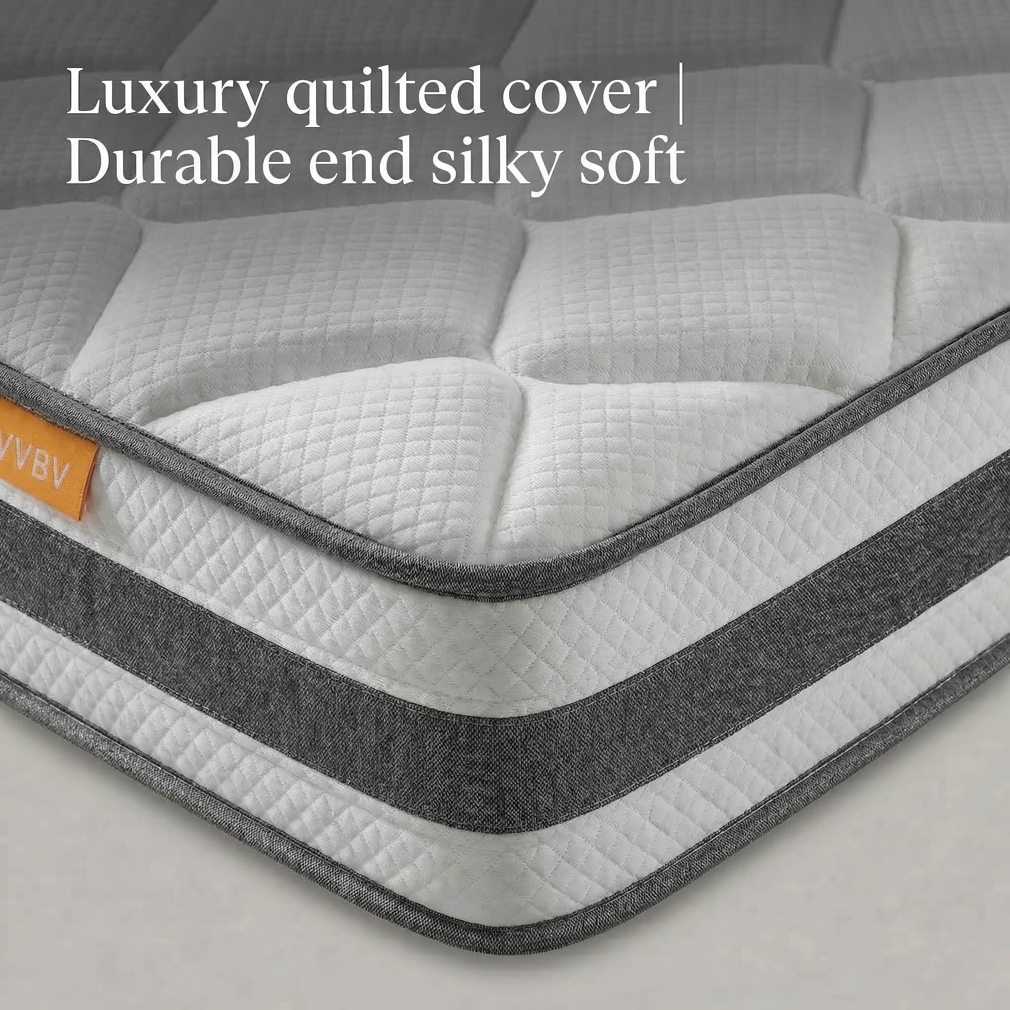 Matelas en mousse 2 couches, 4 largeurs disponibles 90/140/160/180 cm, hauteur 25 cm, certifiée Oeko-Tex Standard 100, hypoallergénique, équilibre douceur et soutien, pour lit simple et double - image 1